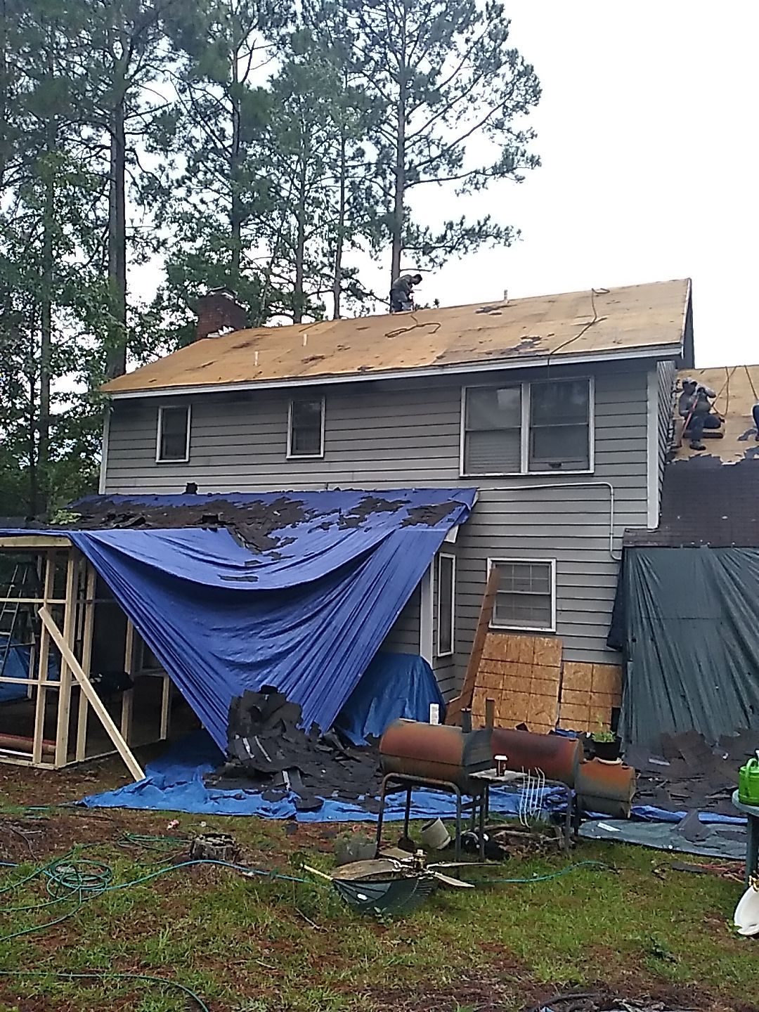 Residential Roofing and Porch Rebuild using Owens Corning Duration Shingles by Indigo State Roofing