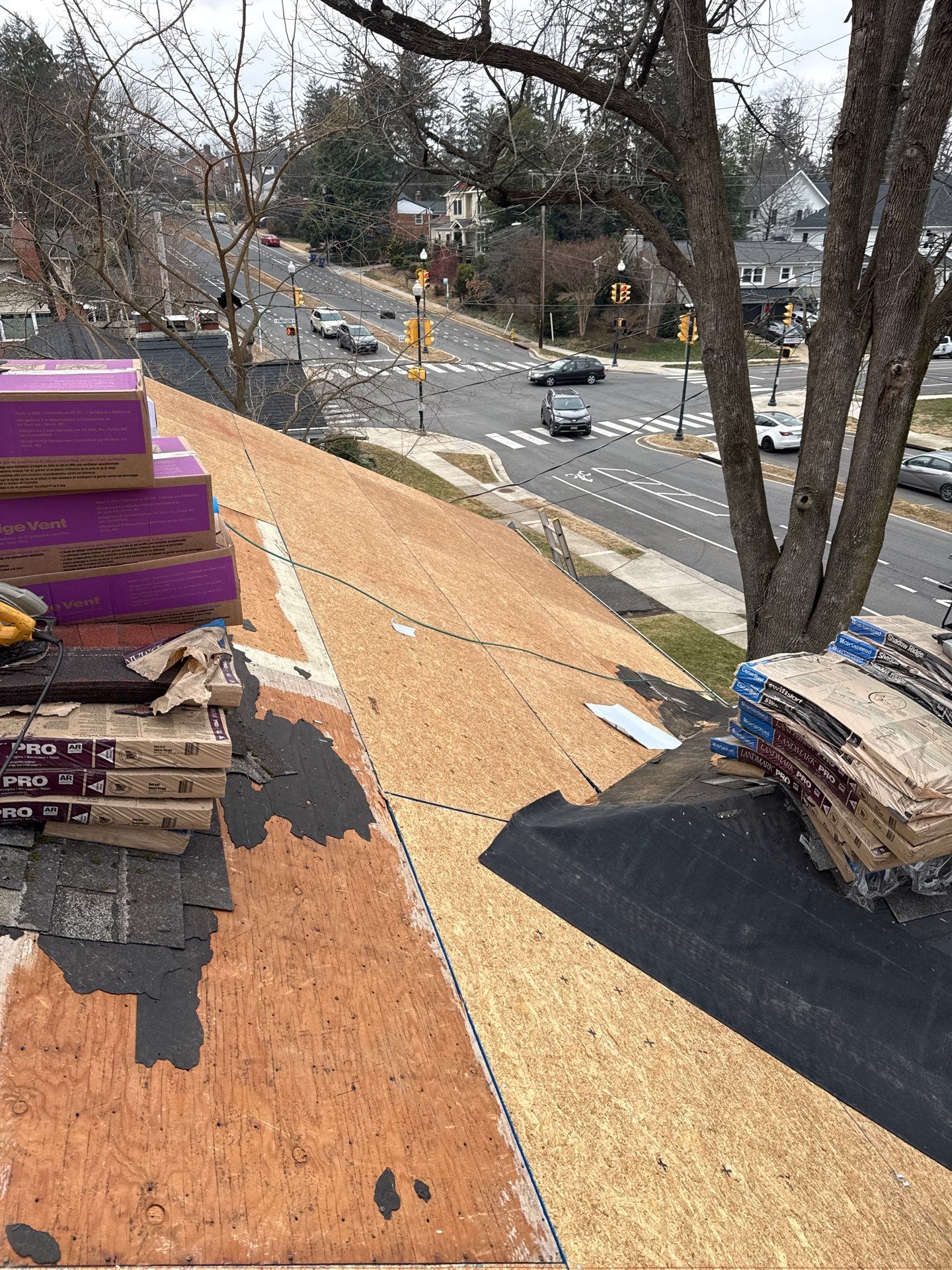 Arlington :Residential Roof Replacement with CertainTeed Landmark Pro in Max Def Red Oak  by RM Banning, Inc.