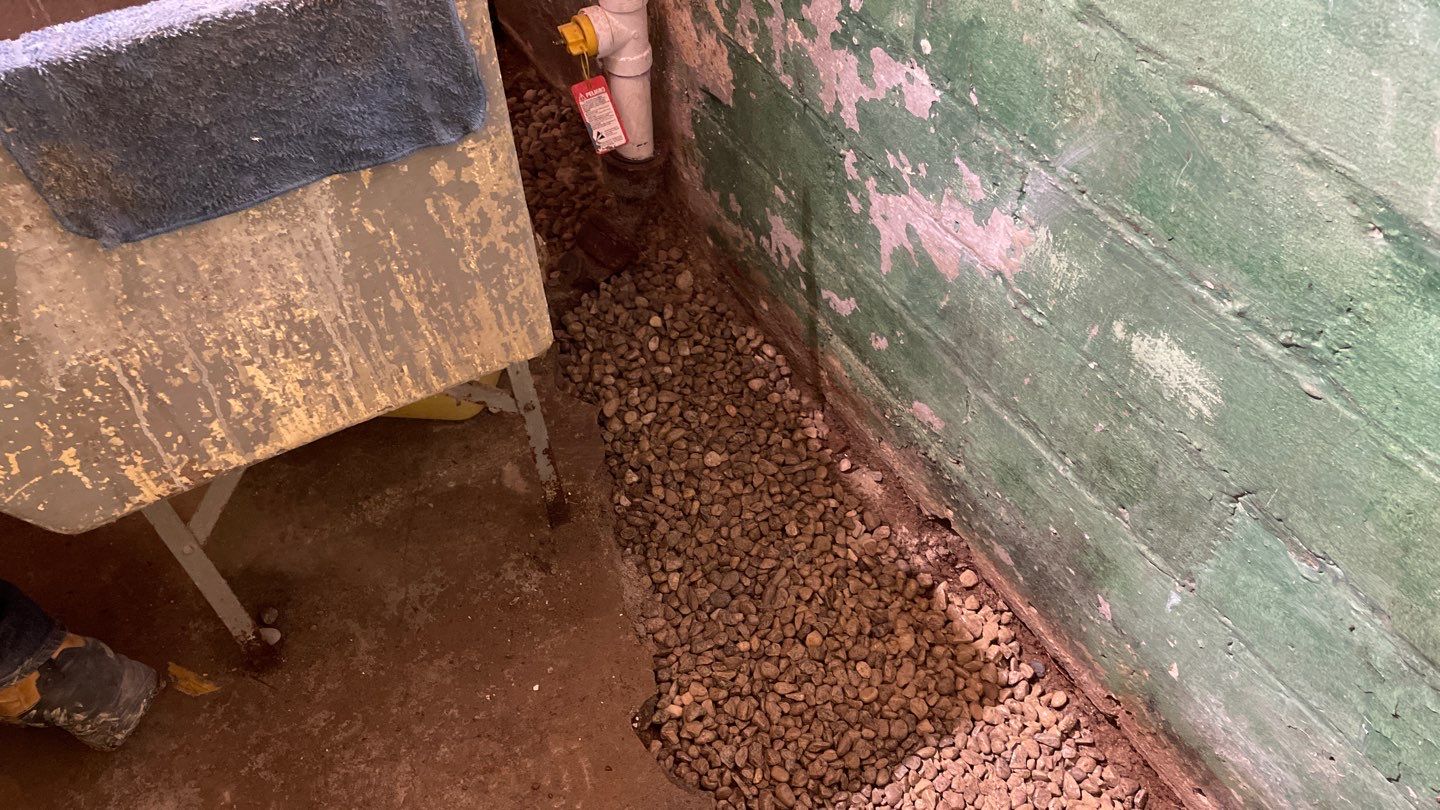 Interior Drain Tile for a South Minneapolis Basement by Waterproofing Northeast