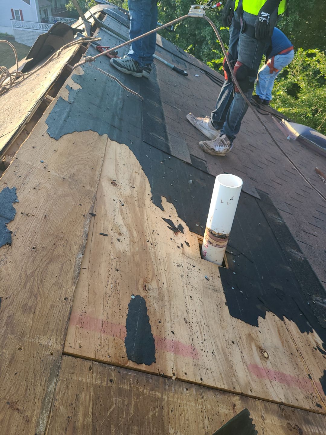 Montclair: Roof Installation with CertainTeed Landmark Designer Shingles in Burnt Sienna by RM Banning, Inc.