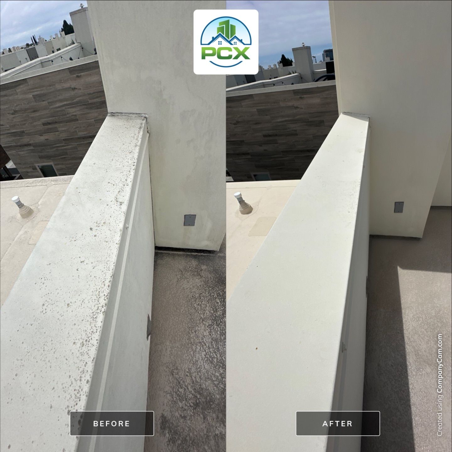 Rooftop lounge and house wash Newport Beach, CA by Property Cleaning Experts, LLC