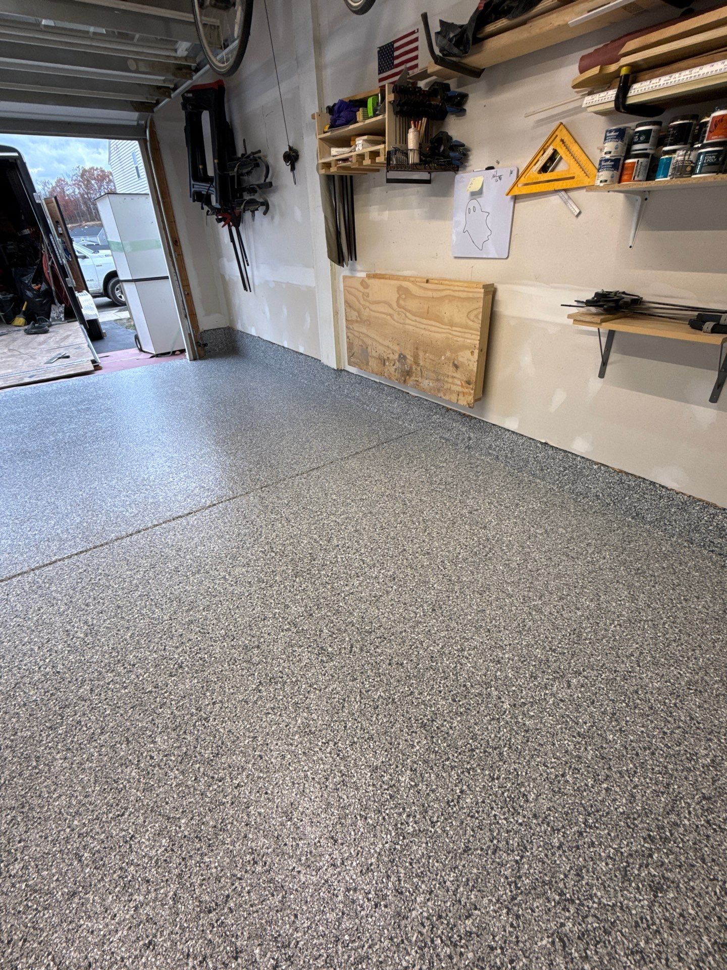 Porch + Garage Project in Oakdale by Floors in a Day, Inc