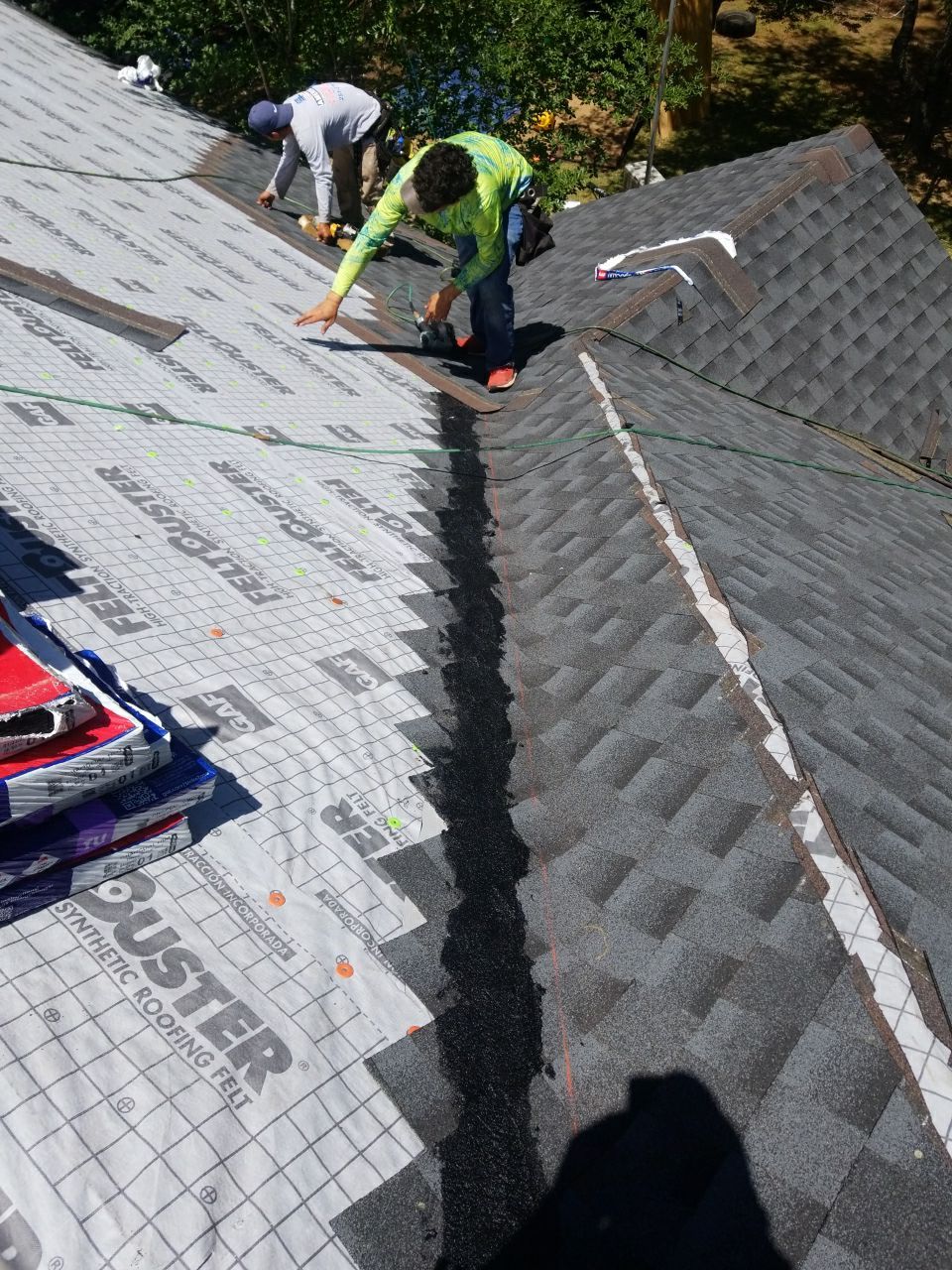 Residential Roofing Installation using Roof Replacement by American Roofing & Construction LLC
