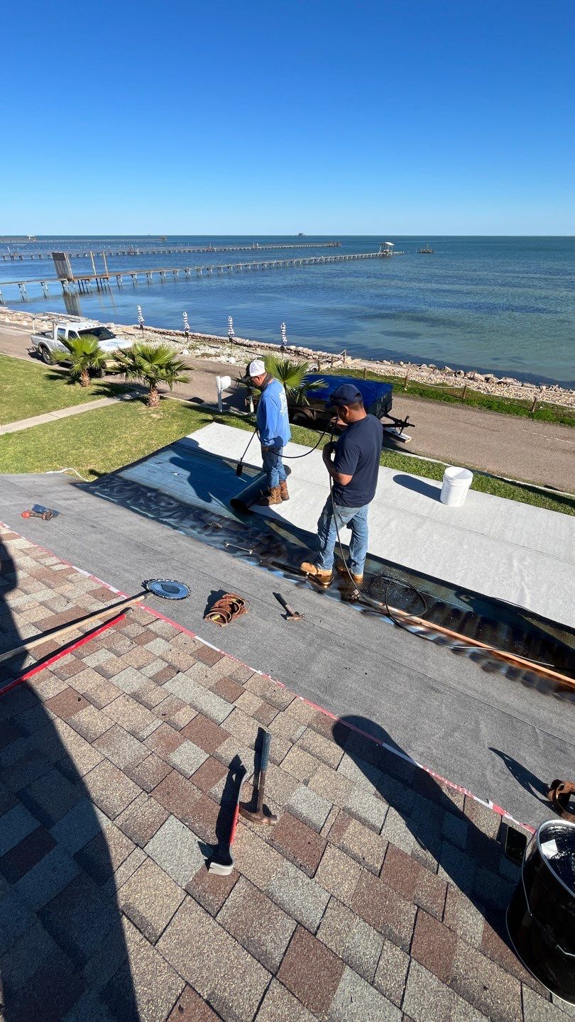 Patio? We got you Covered! by Bayfront Roofing and Construction