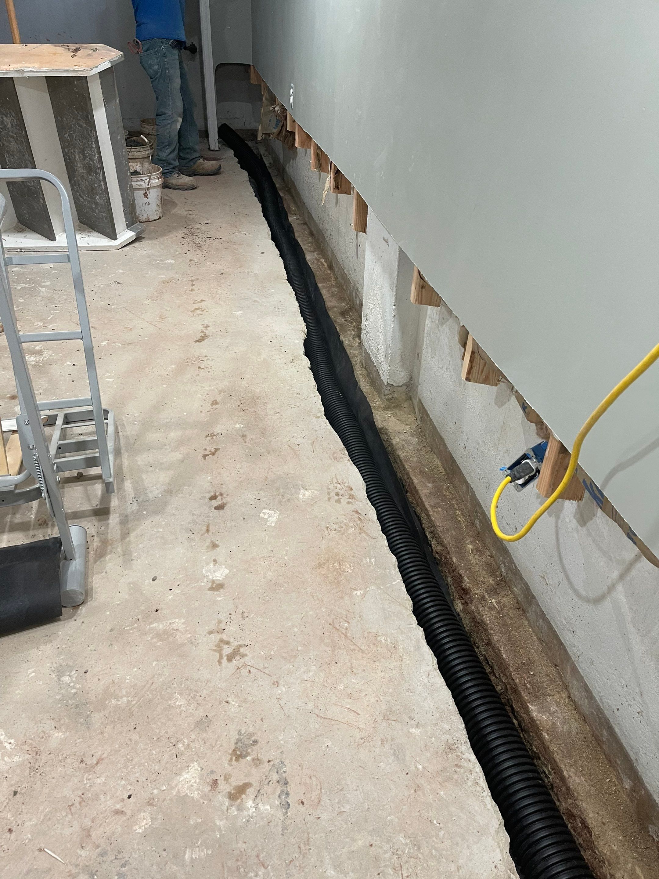 Interior French Drain in Somerset, NJ by Pure Service Pro, LLC 