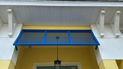 Bahama Shutters in Traffic Blue