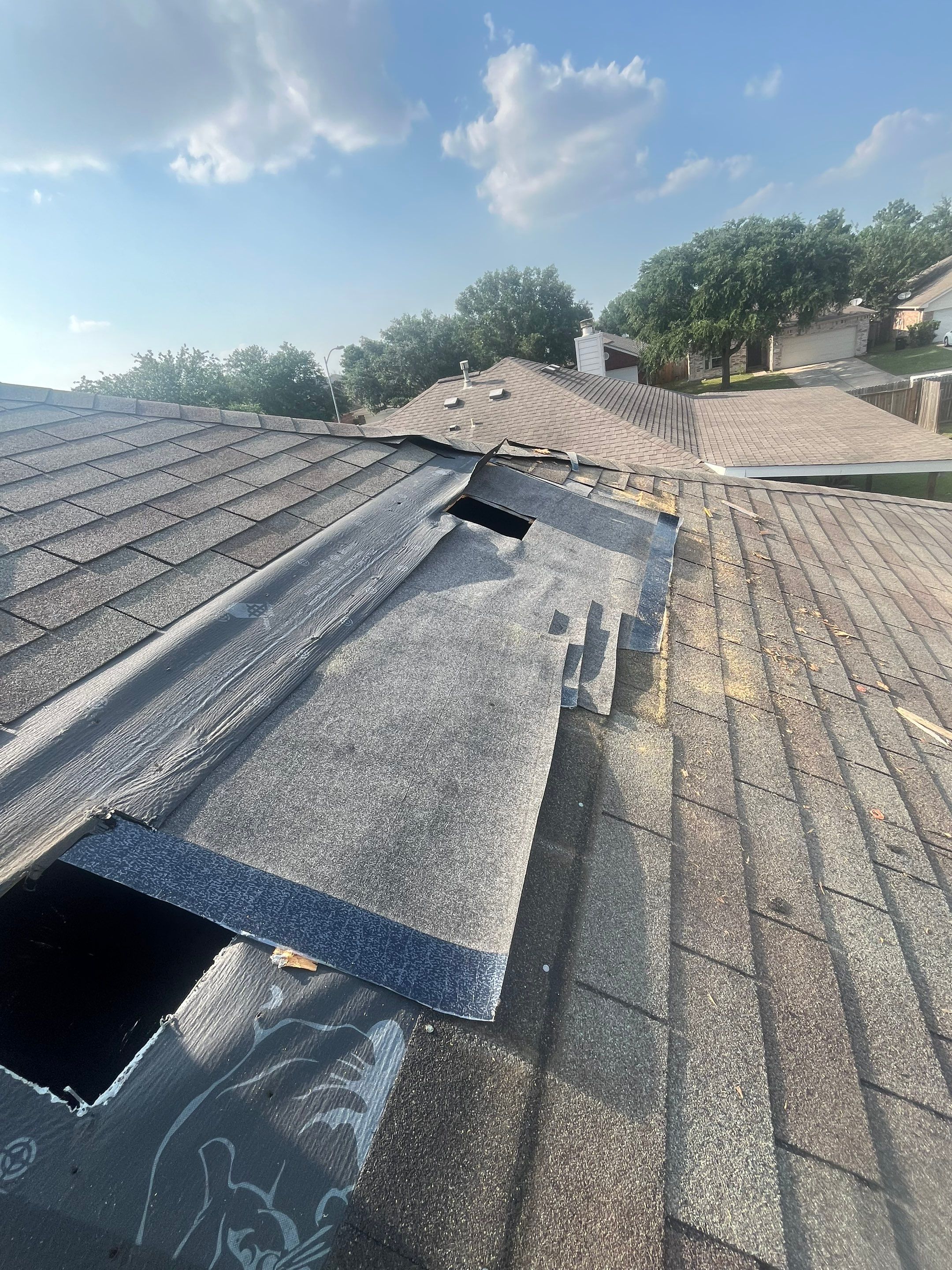Hail Damage using Owen's Corning Duration (Lifetime) Shingles by Roof Repair Company