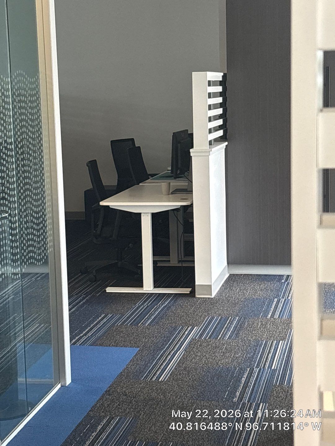Modern Office Remodel with Custom Acoustic Baffles and Glass Partitions by CompanyCam Sales Demo