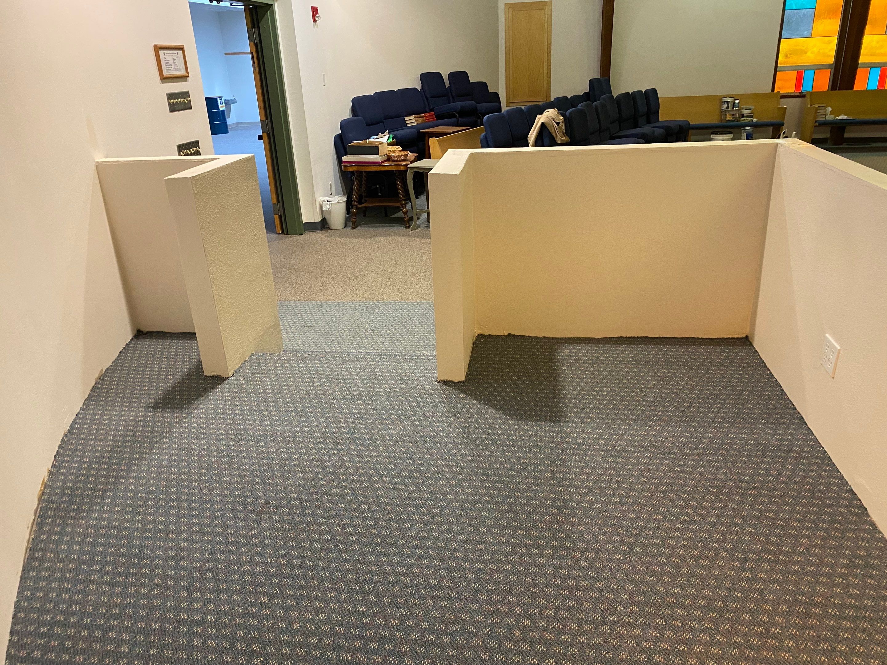 3495 - Church Audio Deck by MV General Construction, LLC
