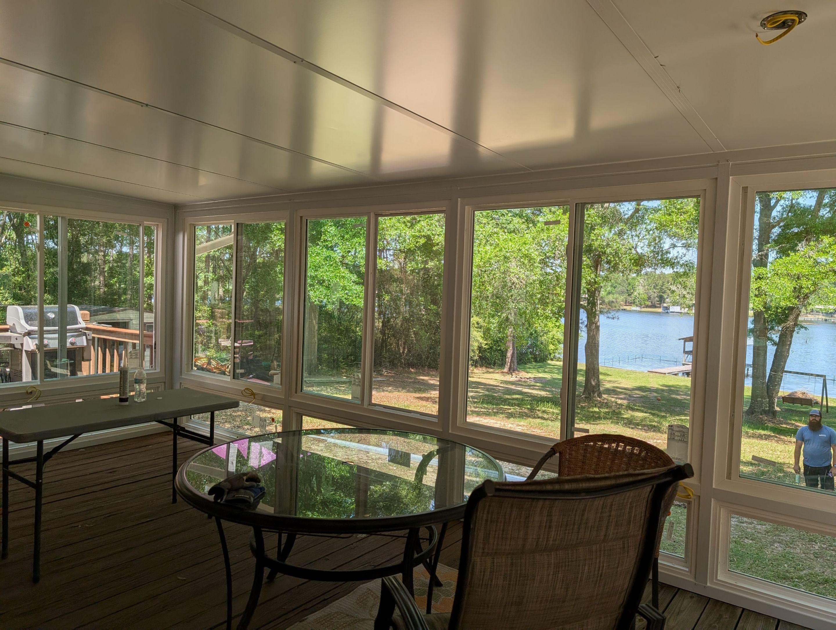 Glass Room using Colorbeam Framing System by Titan Sunrooms