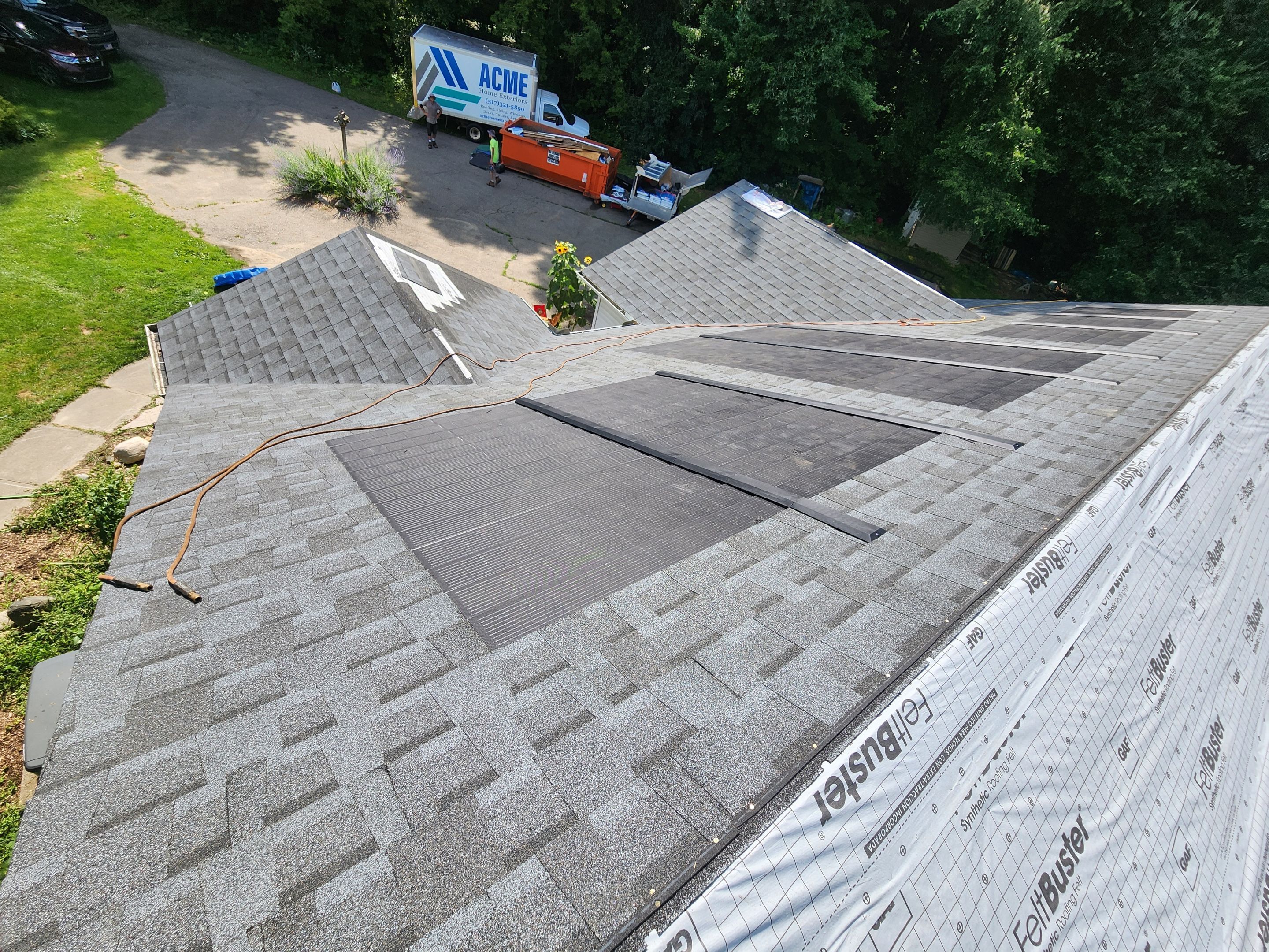 Solar Roof Installation using GAF Solar  by Acme Exteriors