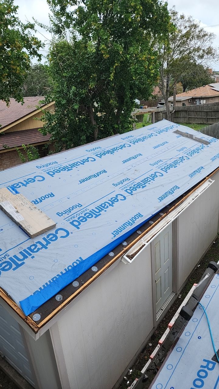 Full Roof Replacement using Certainteed Landmark Weatherwood by Galvan Roofing and Construction