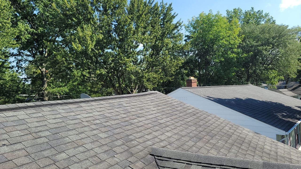 ATLAS PINNACLE COLOR: PRISTINE BLACK SHADOW DRIP EDGE: WHITE by Eagle Eye Roofing