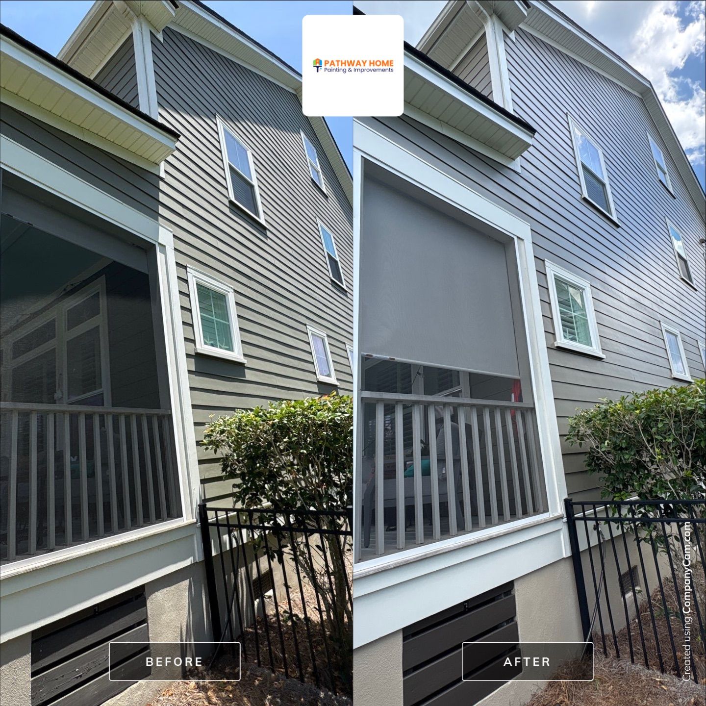 Full Exterior Painting for Two-Story Mt Pleasant Residence by Pathway Home Painting & Improvements