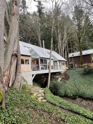 Residential Roof Repairs in Progress in Bainbridge Island, WA