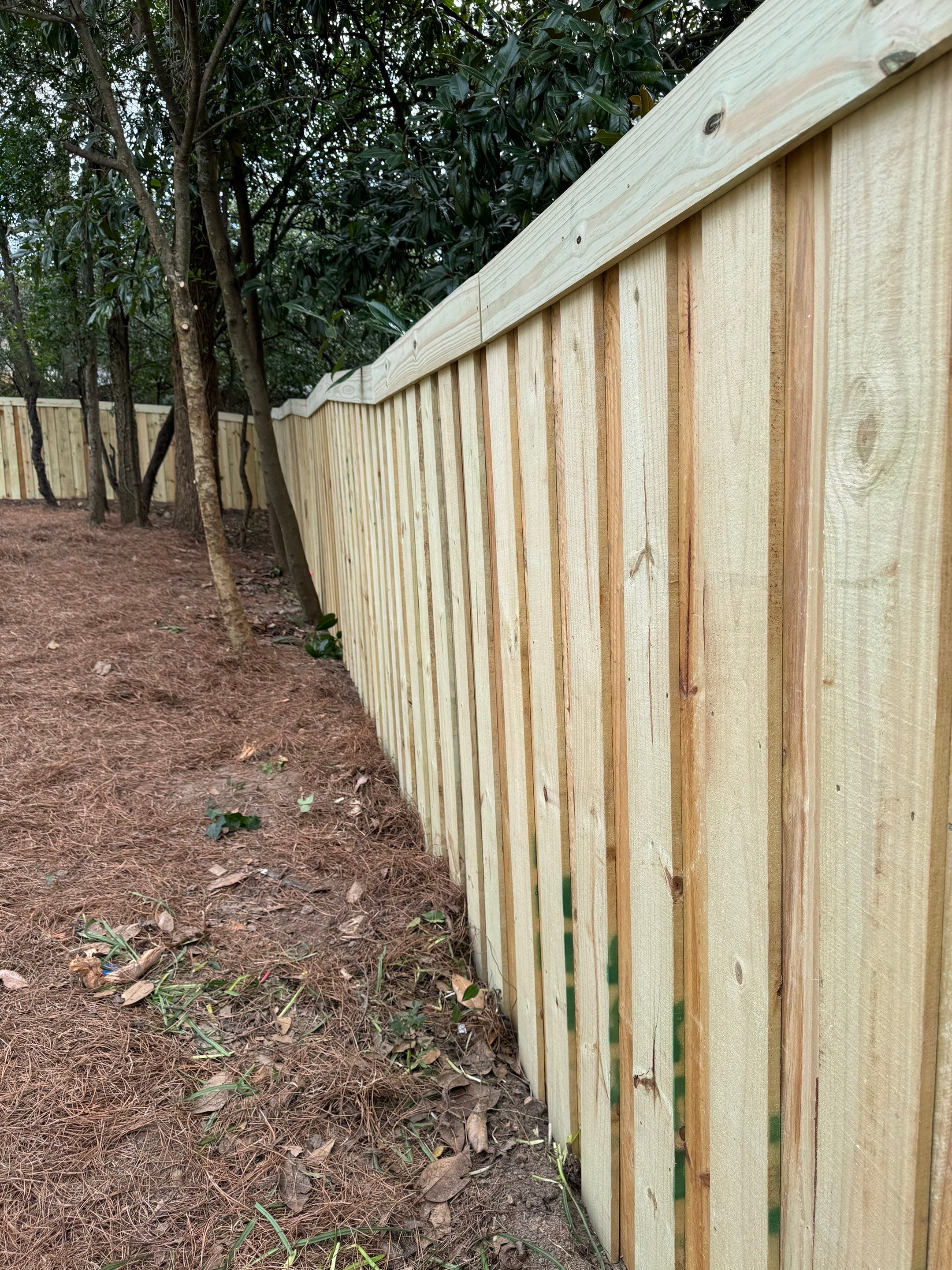 Crestline - Board on Board Fence by Pillar and Pine