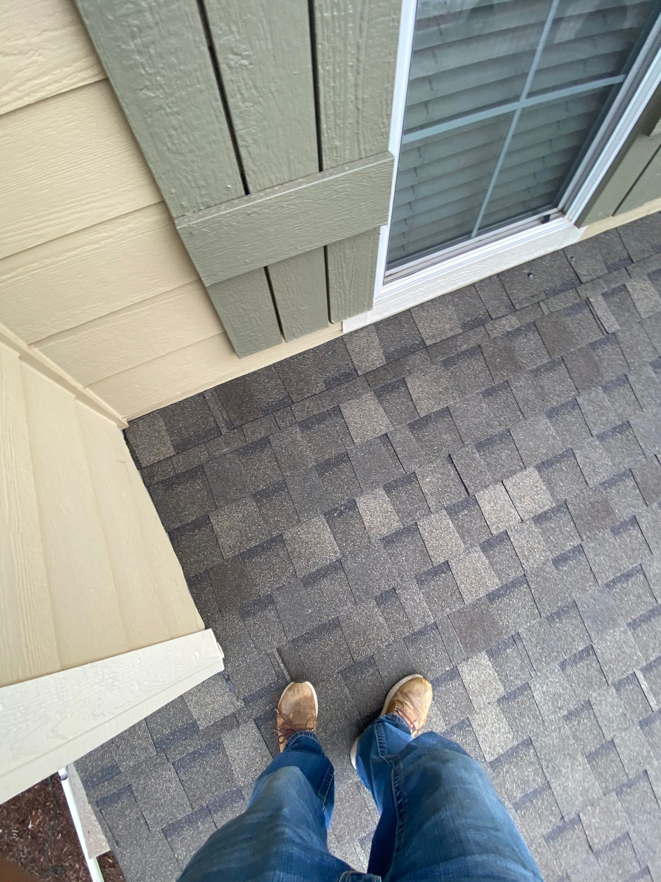 Resdiental Hail Damage Roof Replacement using Atlas Pinnacle Class 4 Impact Resistant "Weathered Wood" color by Black Belt Roofing