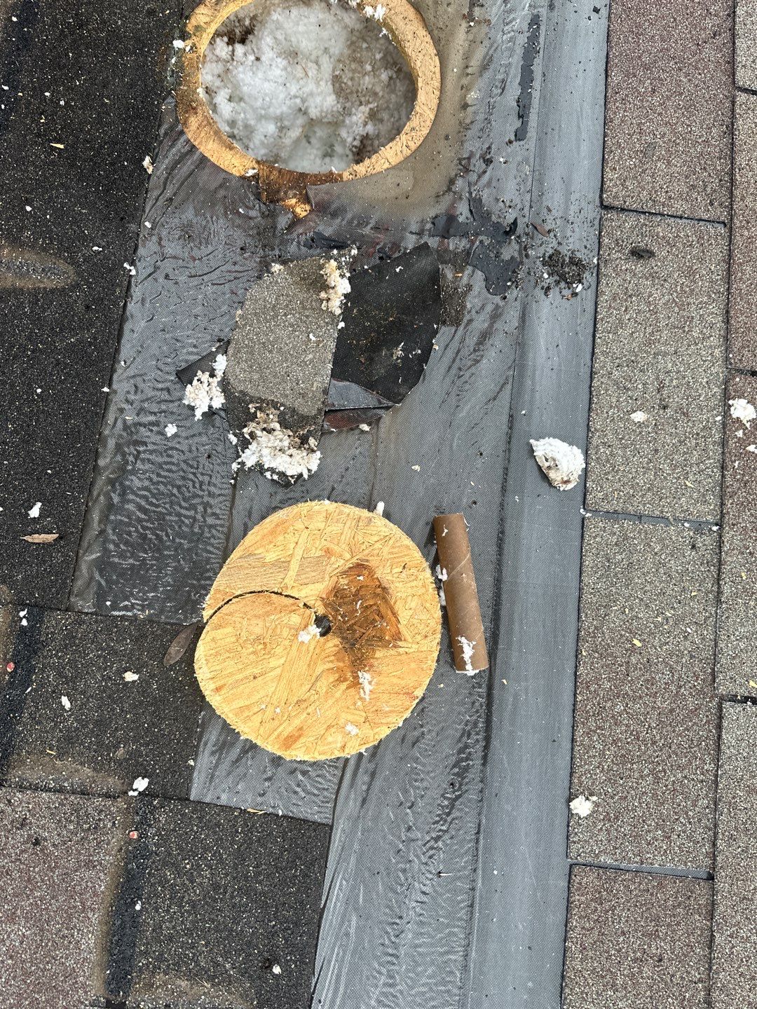 Hail Damage using Owen's Corning Duration (Lifetime) Shingles by Roof Repair Company