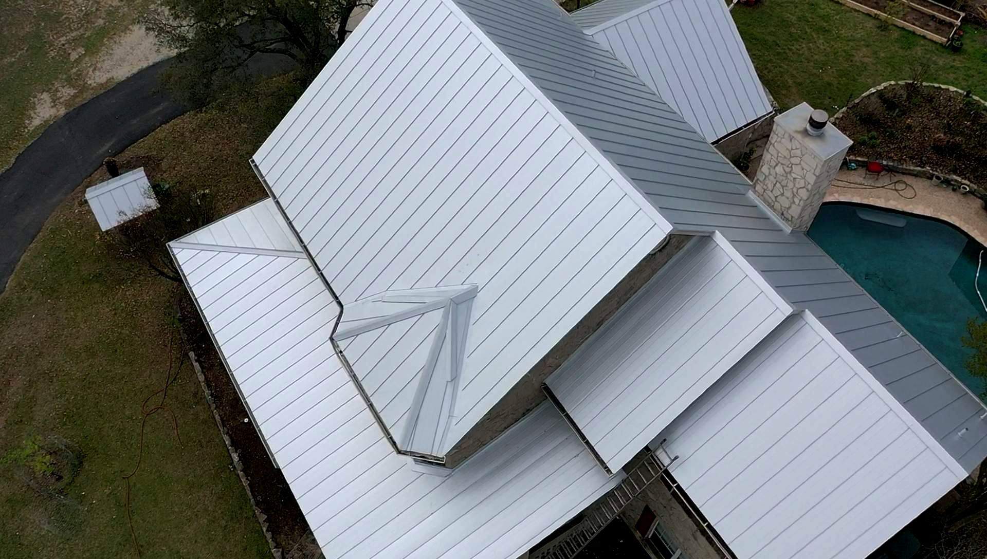 Residential Metal Roof Installation using McElroy Metal by Premier Roofing and Contracting