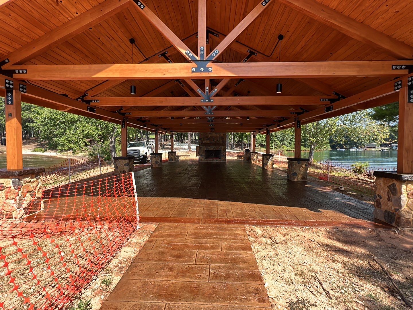 Stamped Concrete Pavilion Slab by Xtreme Concrete Services