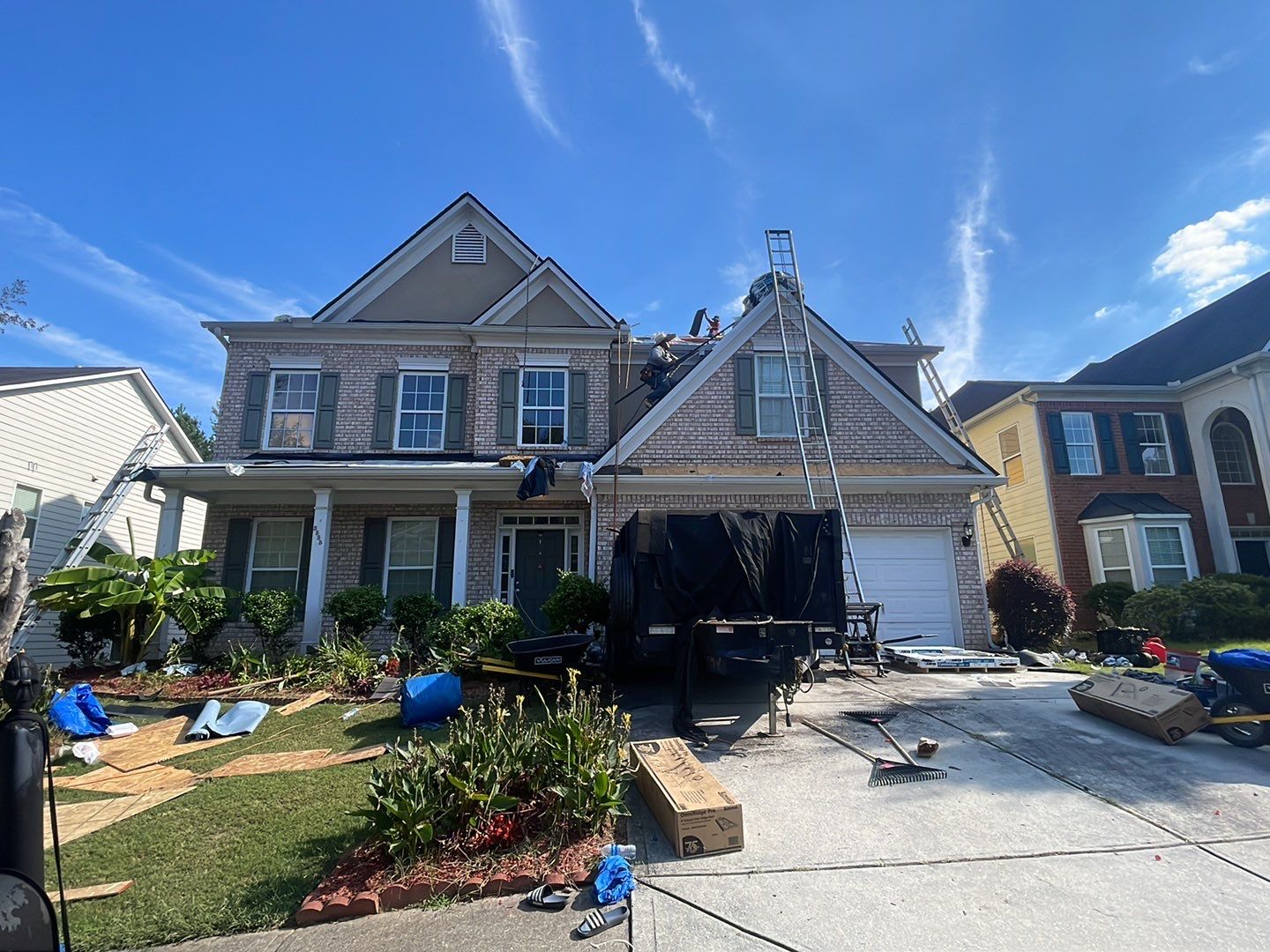 Residential Roofing Installation using asphalt shingle roofing by Galian Roofing LLC