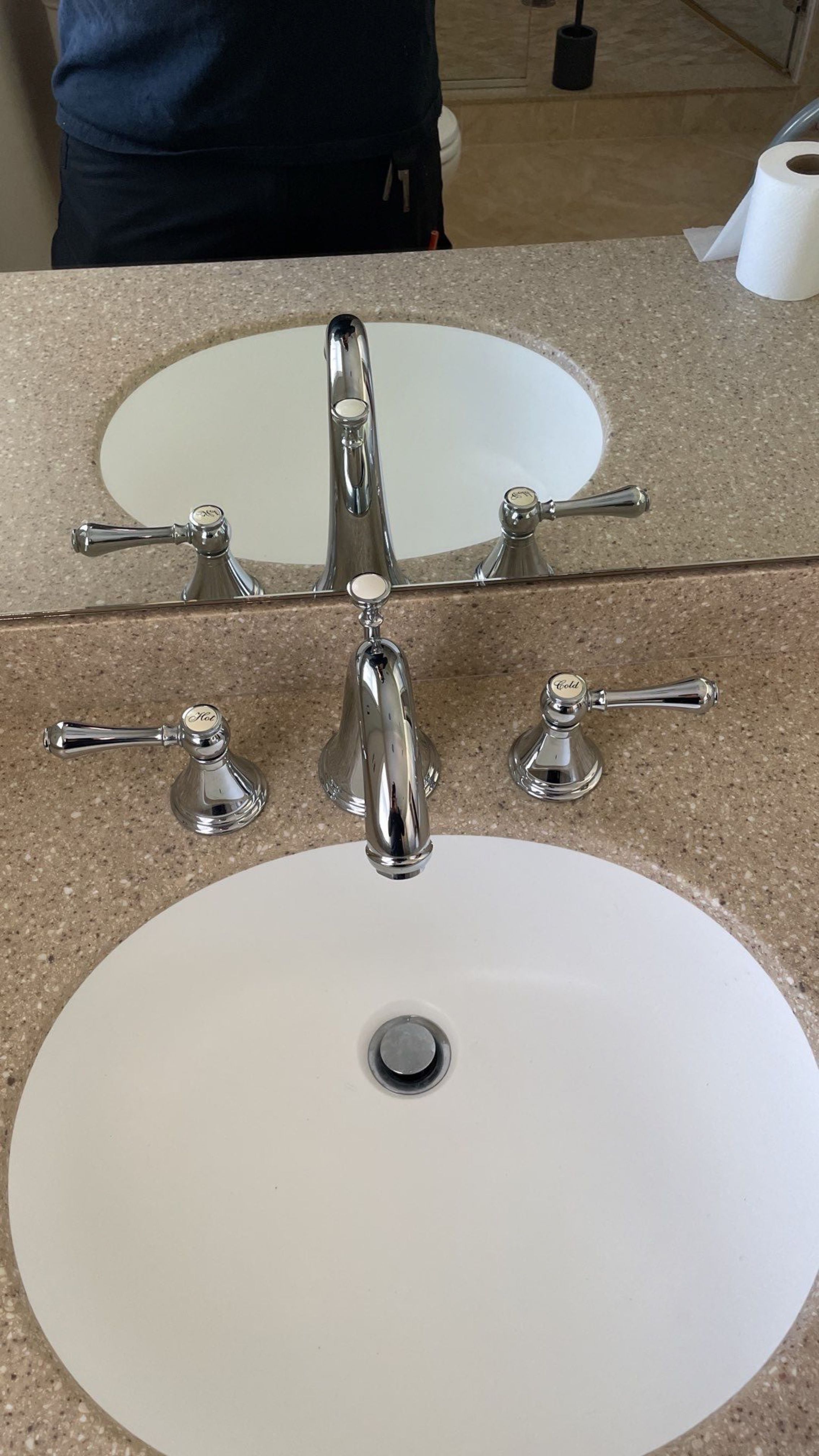 Bathroom Remodel using Customer Supplied Faucets by Stake Plumbing and Heating