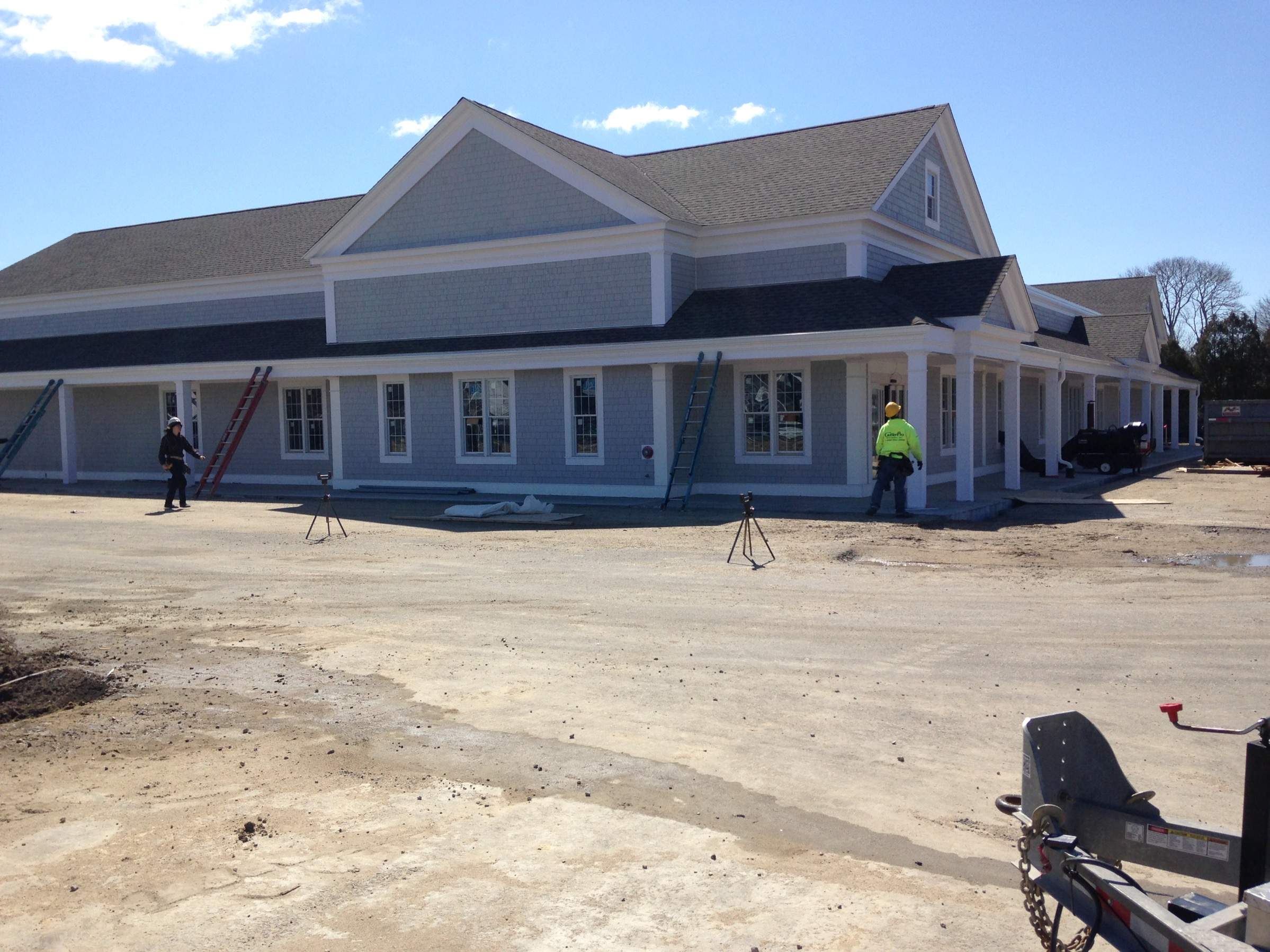 Gutter Pro on the job in Falmouth, MA by Gutter Pro Enterprises