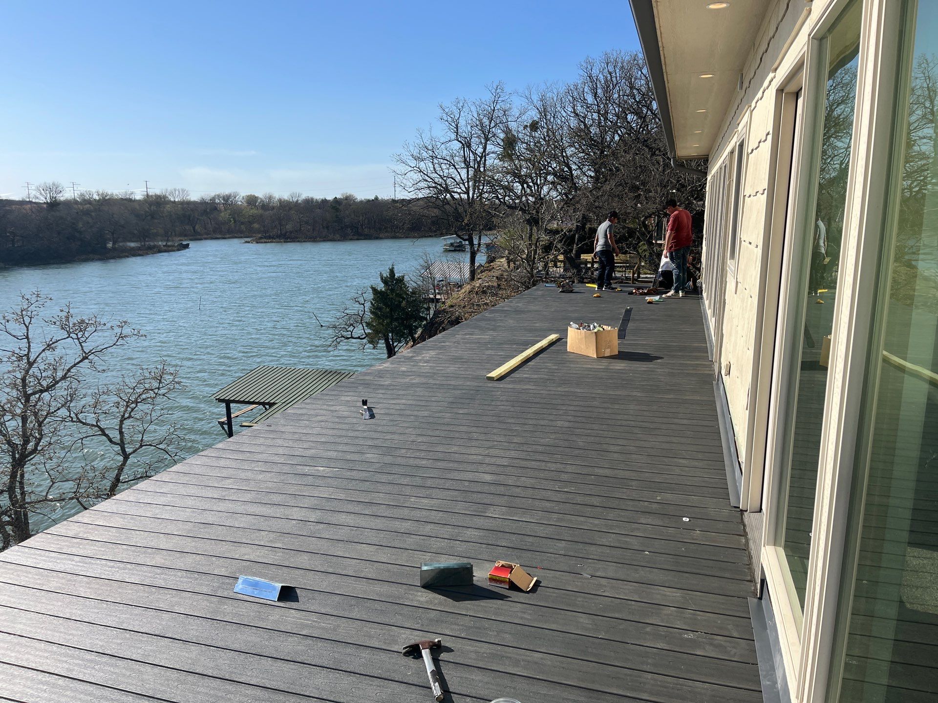 Utility Trailer Loading for Metal Fencing Project by BANA Roofing and Solar Supply