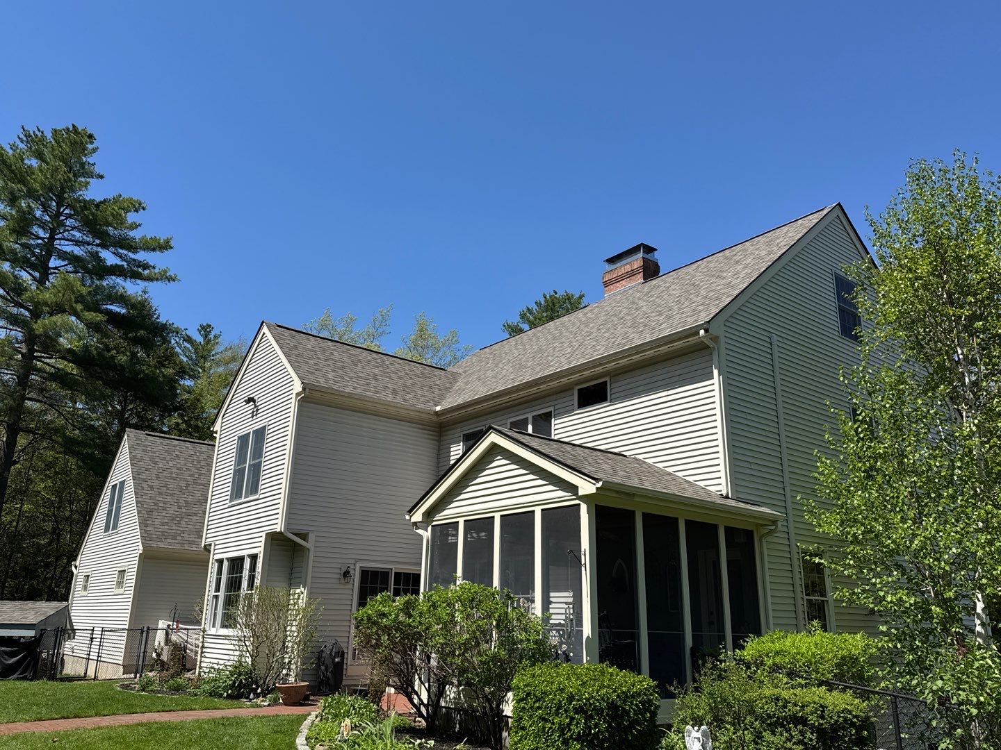 Veterans Helping Veterans – Full Roof Transformation with Owens Corning Driftwood! by Sensible Home Solutions
