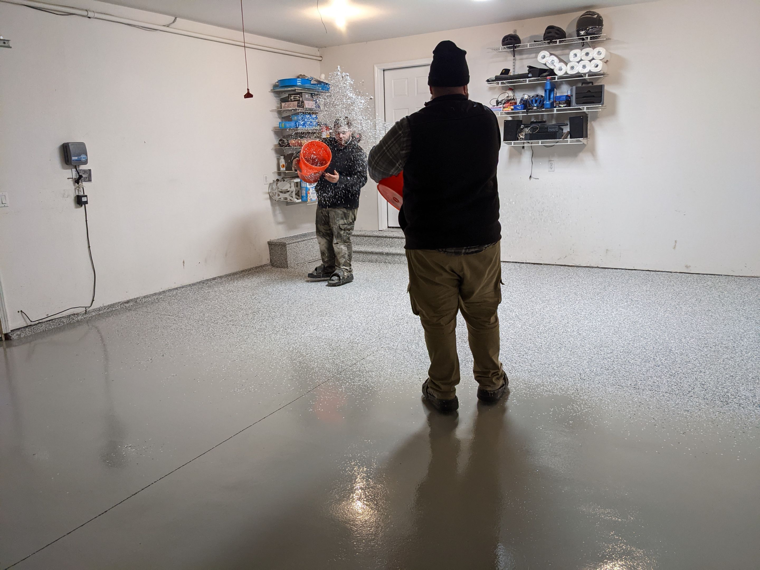 Garage Transformation using Tidal Wave by Croc Coatings, LLC