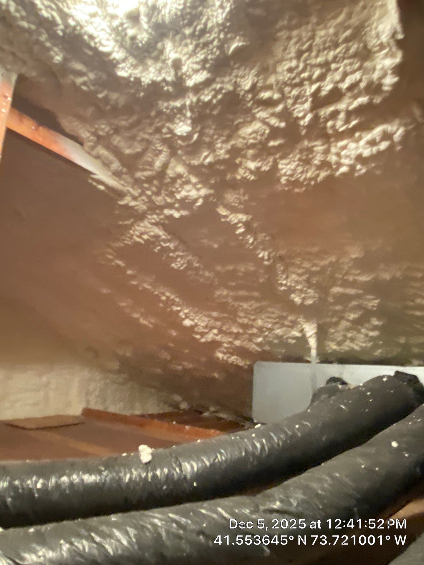 Attic Insulation using open cell spray foam by NYS Foam & Energy