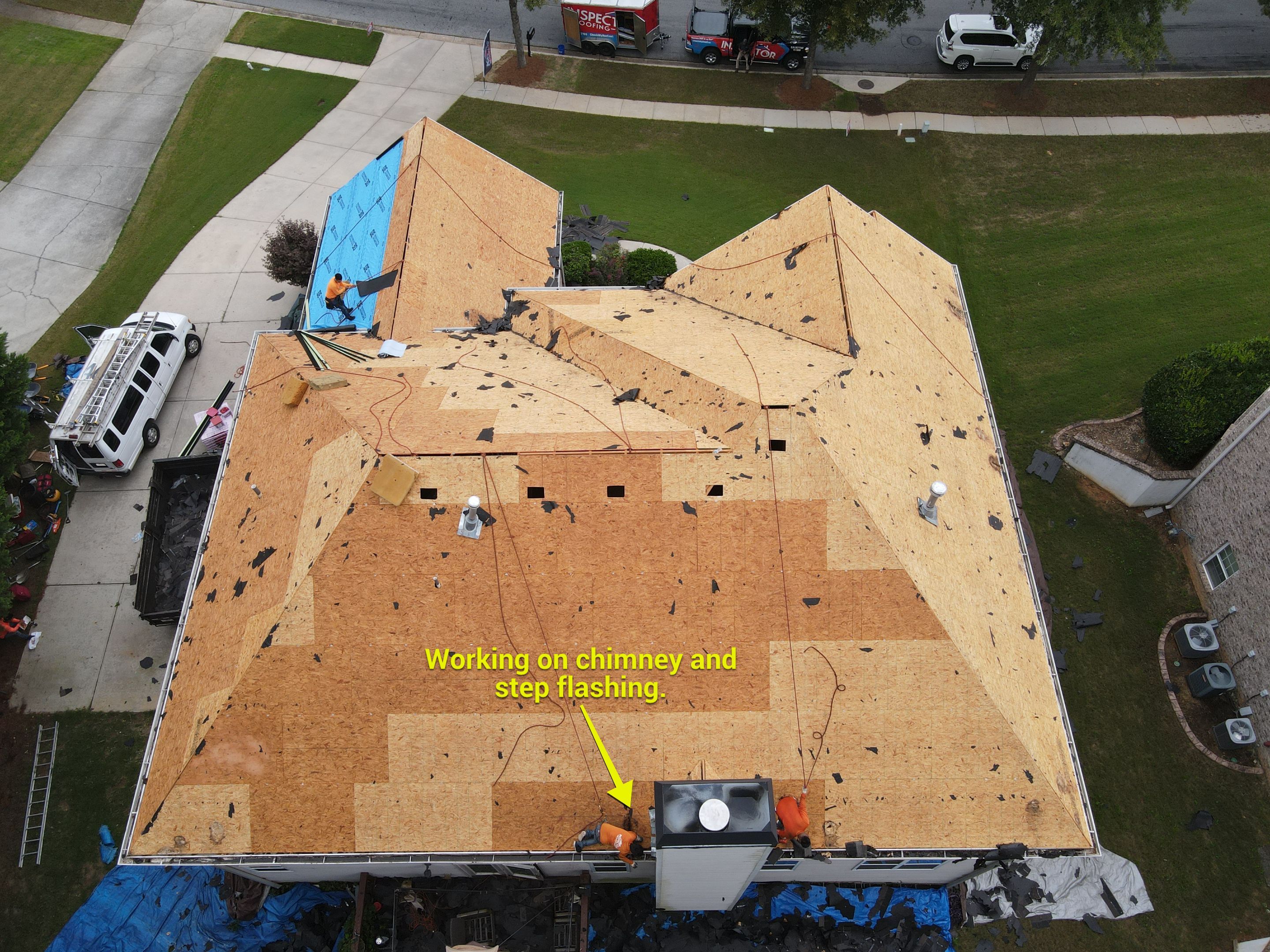 Residential Roofing Installation using Owens Corning by Inspector Roofing and Restoration