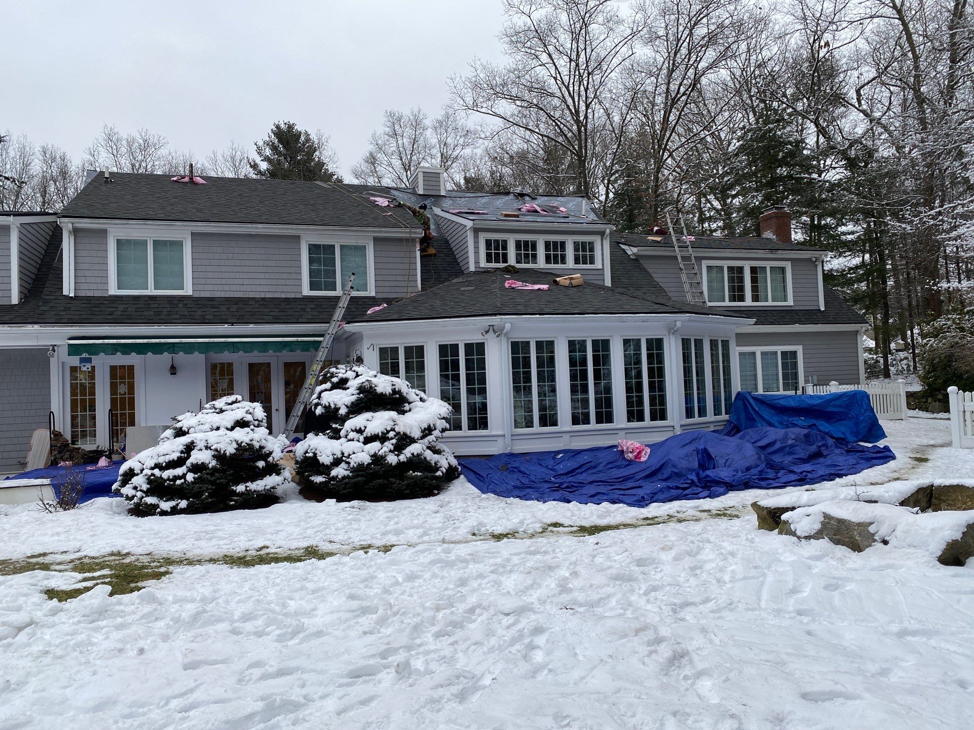 Carlisle Roofing Installation using Owens Corning Shingles and Copper by Mighty Dog Roofing of Greater Middlesex County