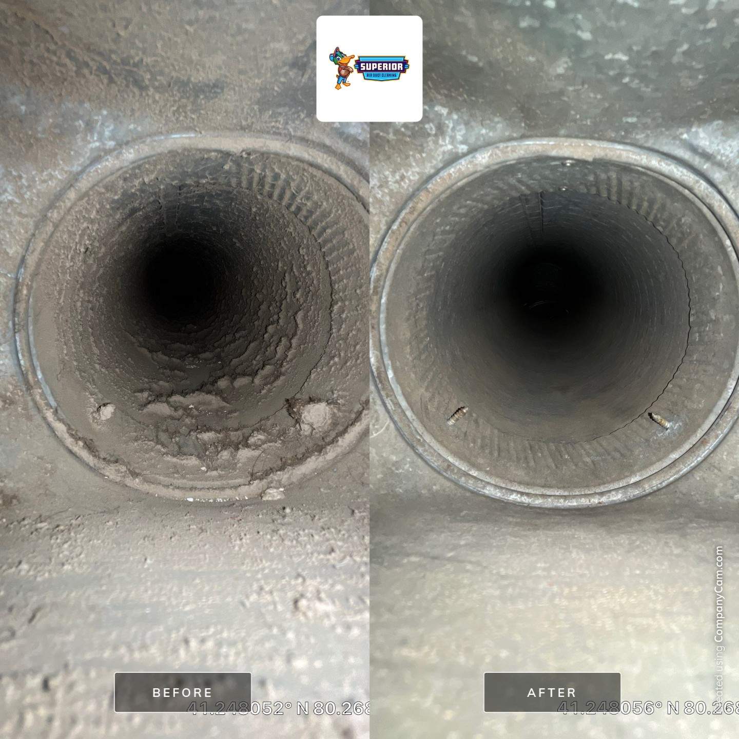 Air Duct Cleaning With a Vacuum Truck in Mercer, PA. by Superior Air Duct Cleaning