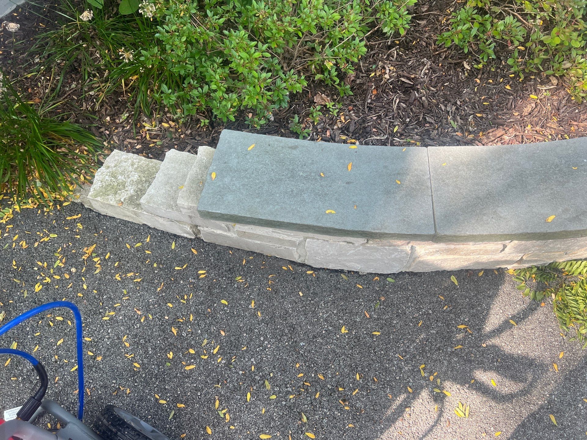 Complete Exterior House, Bluestone & Garage Floor Cleaning by Northern Power Washing LLC.