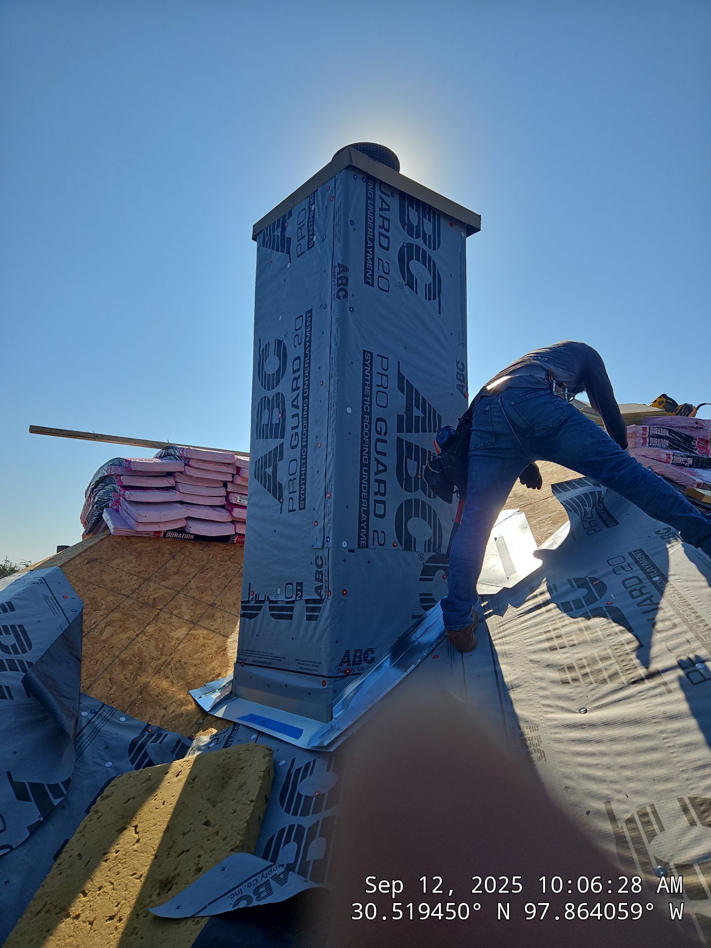 Residential Roof Replacement using Owens Corning - Duration - Teak by Action Exteriors Austin