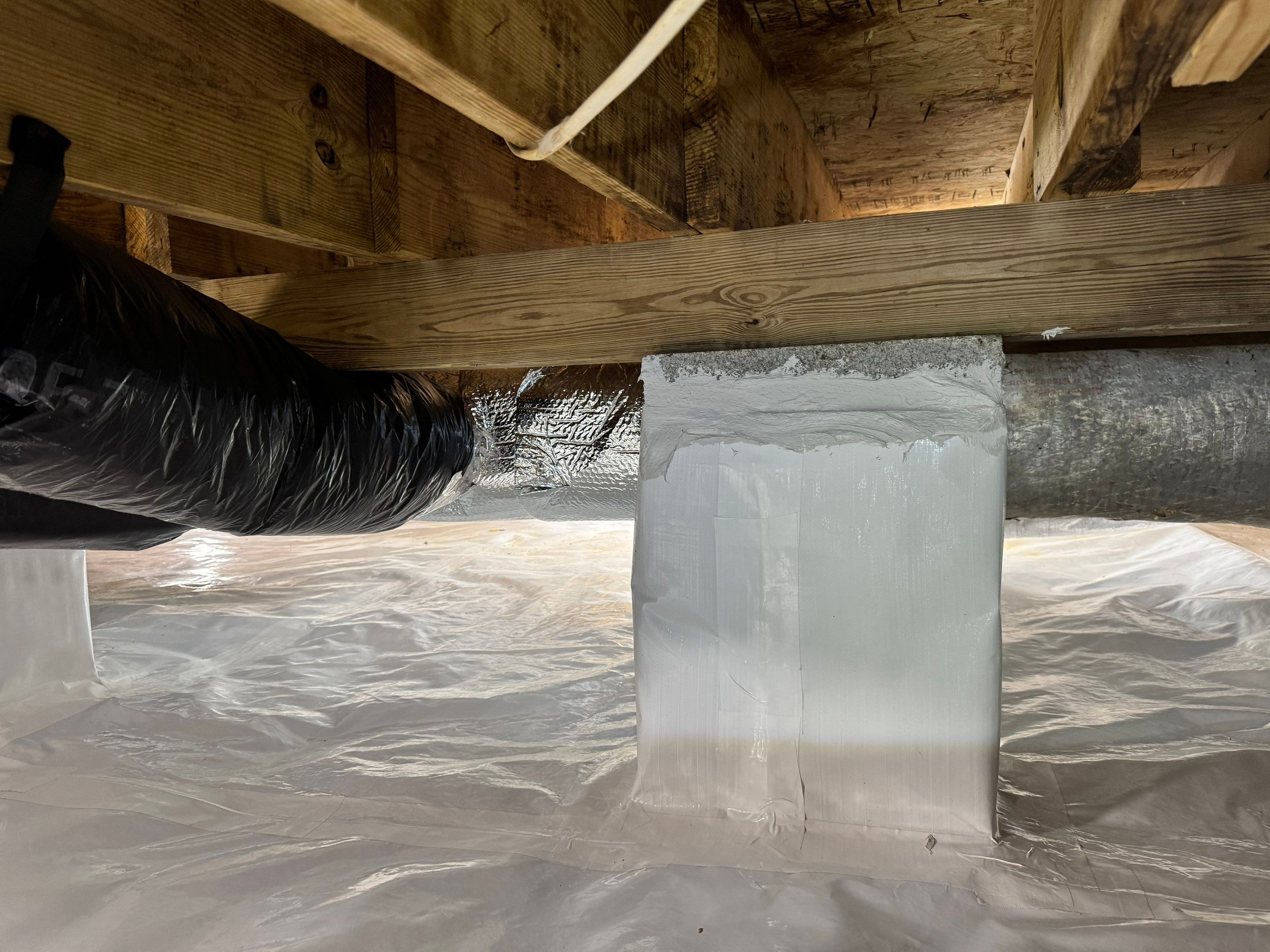 Project in Ivor by Patriot Crawl Space Repairs