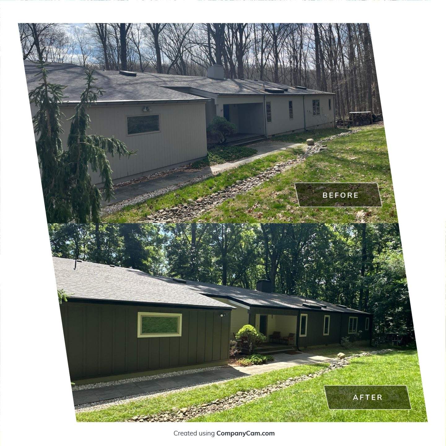 Siding Installation using JH Batten Smooth by ExteriorPros