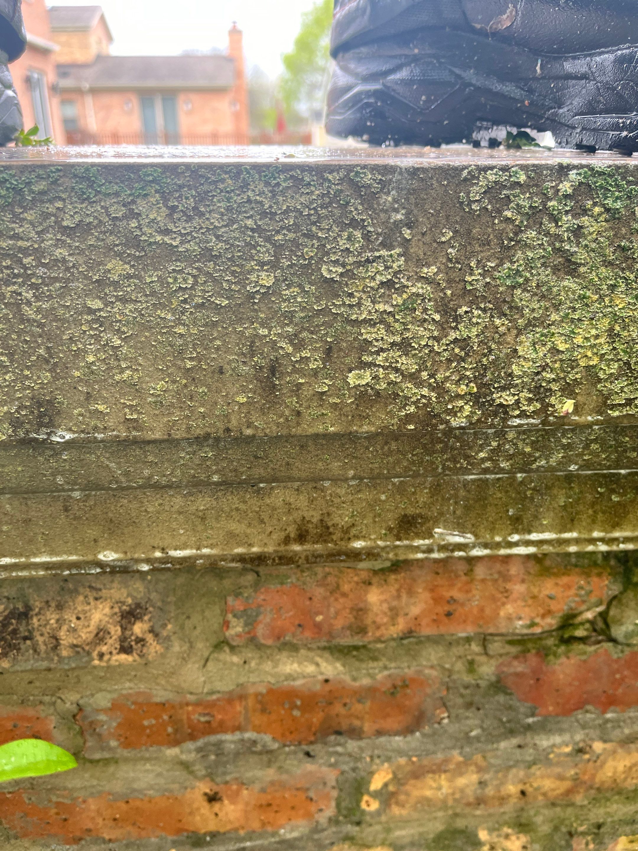 Brick repair, CSS, and stone cleaning by Northern Power Washing LLC.
