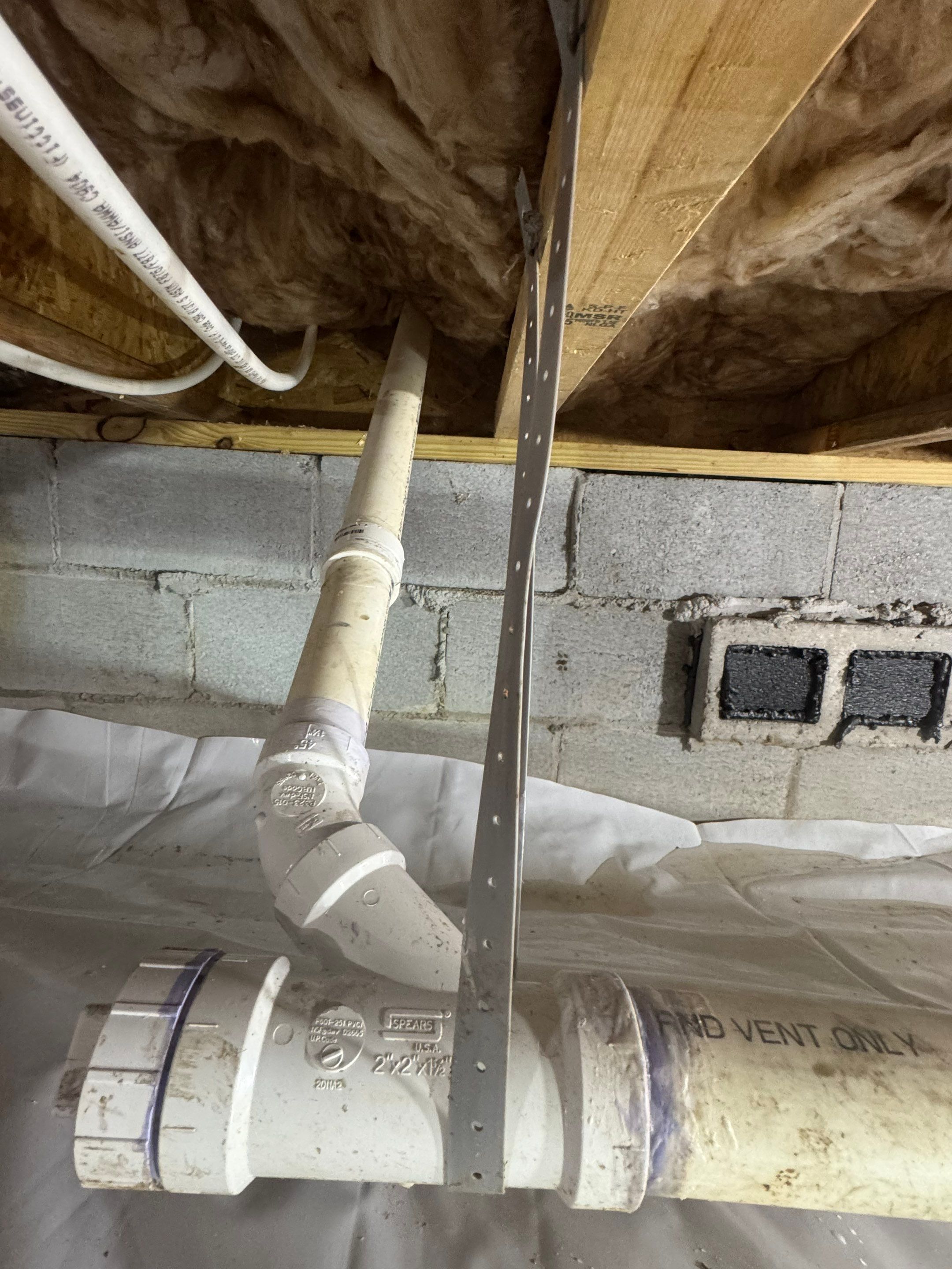 Project in Franklin by Patriot Crawl Space Repairs