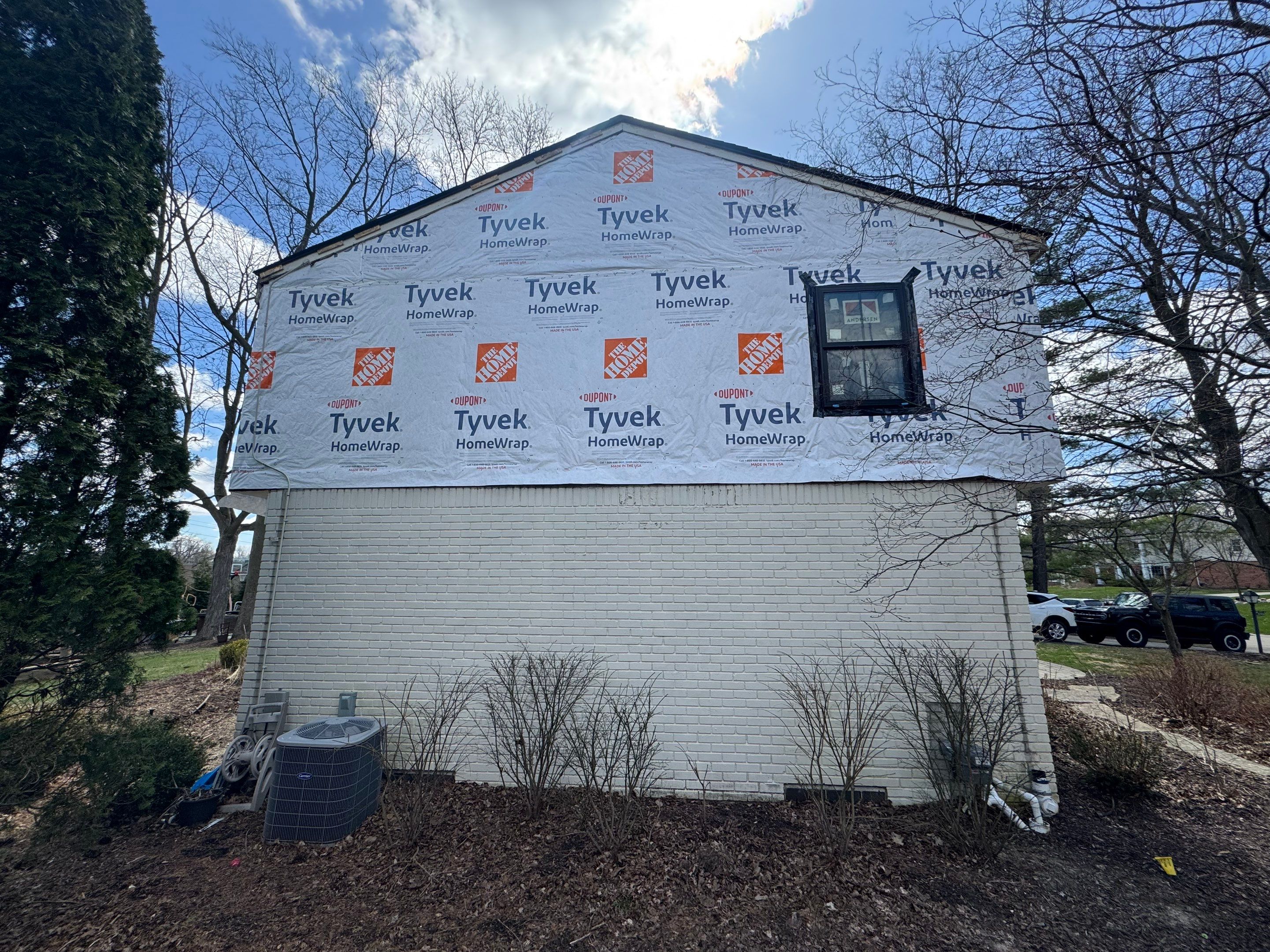 Siding Replacement using Hardie Plank S8 1/4"  Arctic White by 180 Contractors