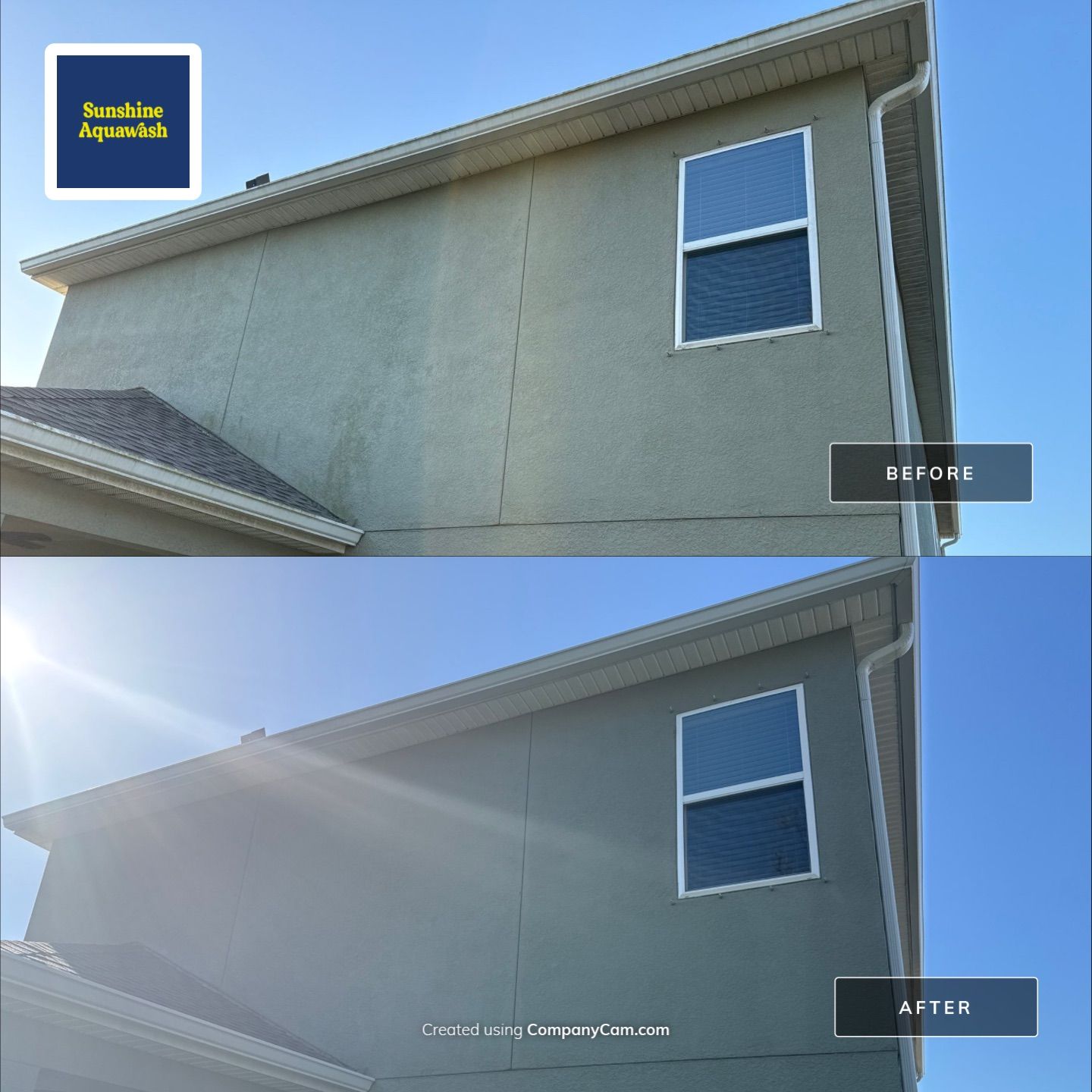 House Wash, Paver Driveway & Sidewalk Cleaning + Sanding & Sealing in Trevesta Community, Palmetto, FL by Sunshine AquaWash