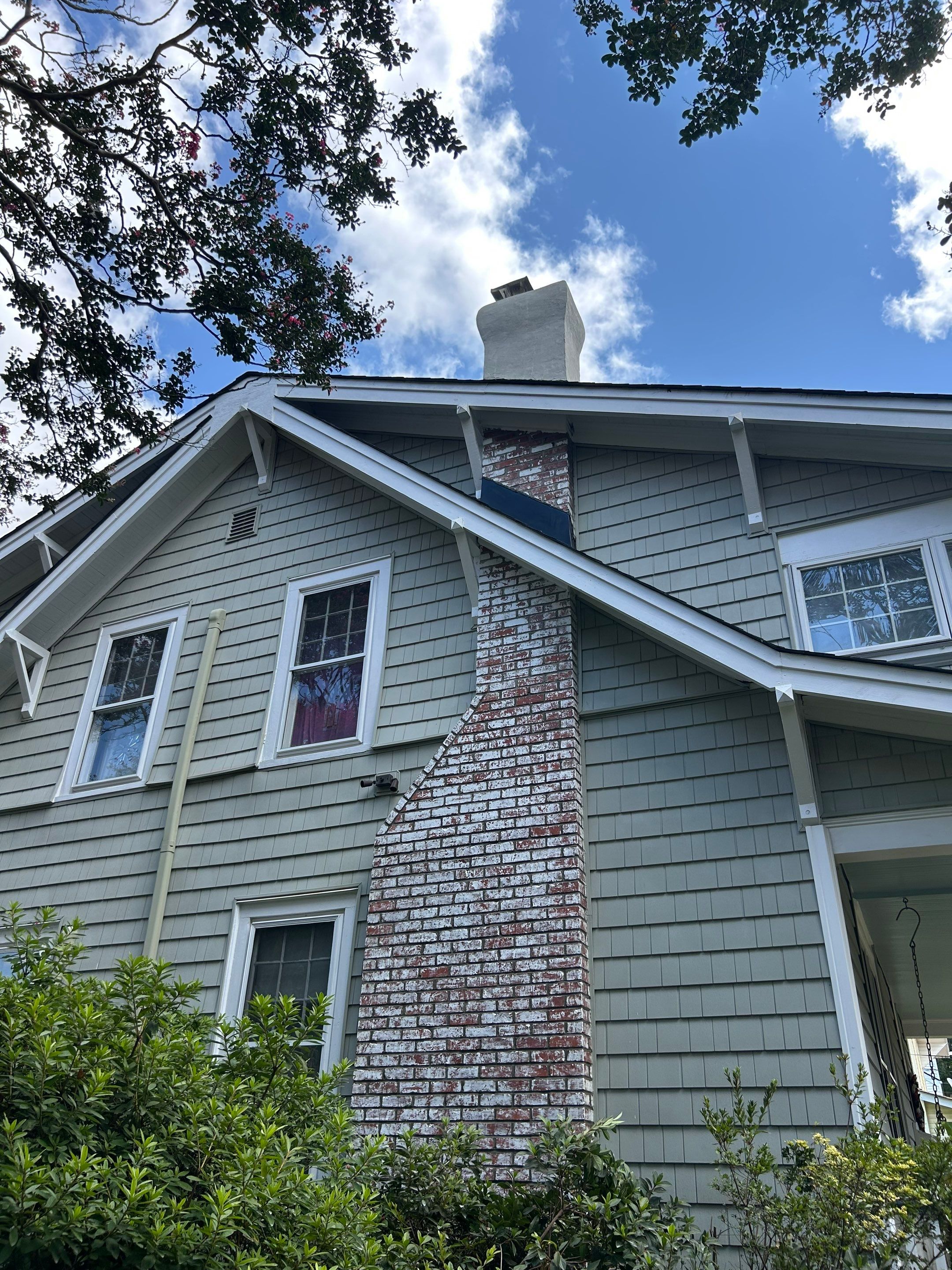 Masonry chimney repair in Norfolk by Premier Chimney and Roofing