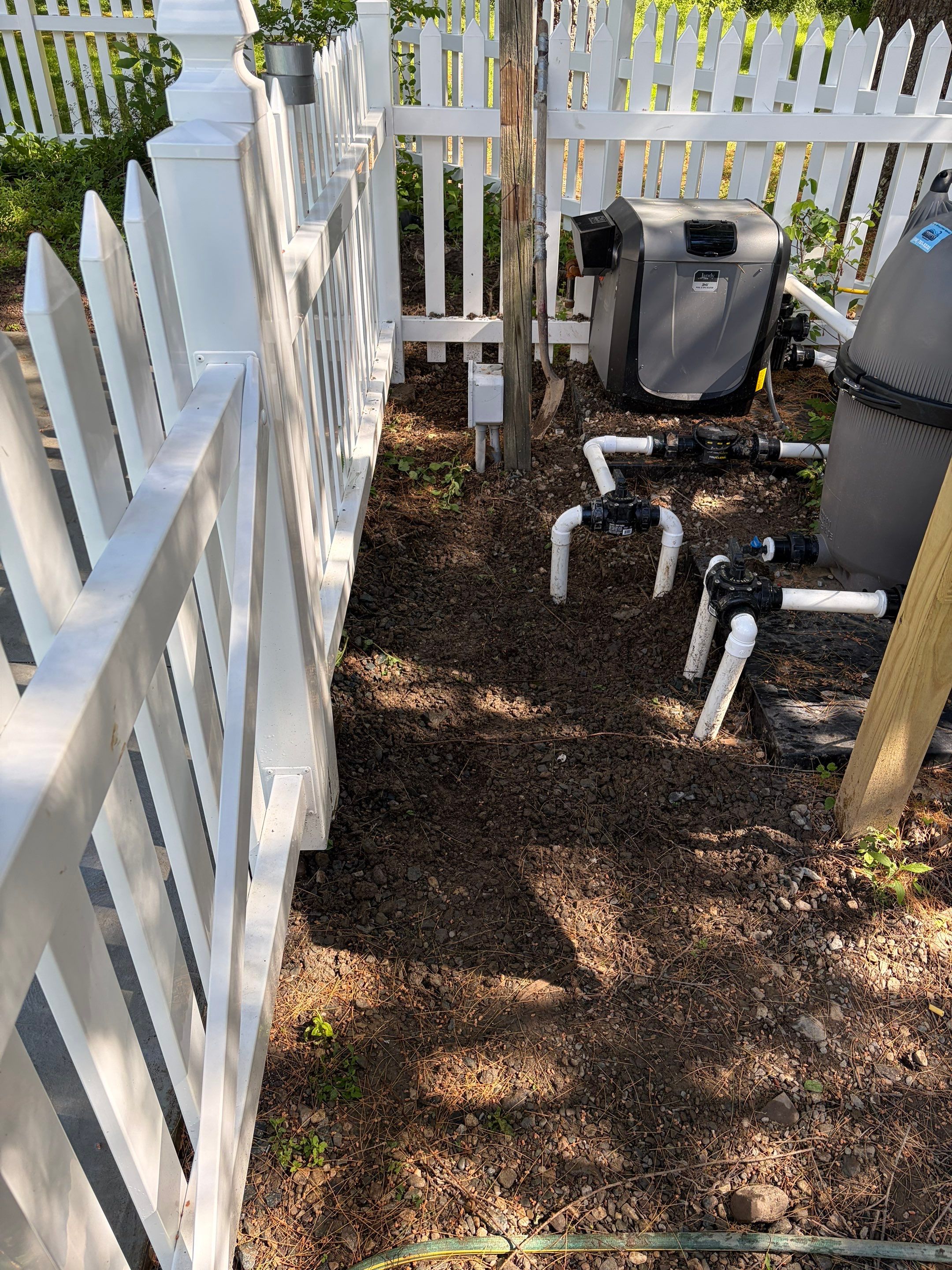 In-Ground Swimming Pool Renovation and Concrete Decking in Old Chatham by Cypress Pools and Spas
