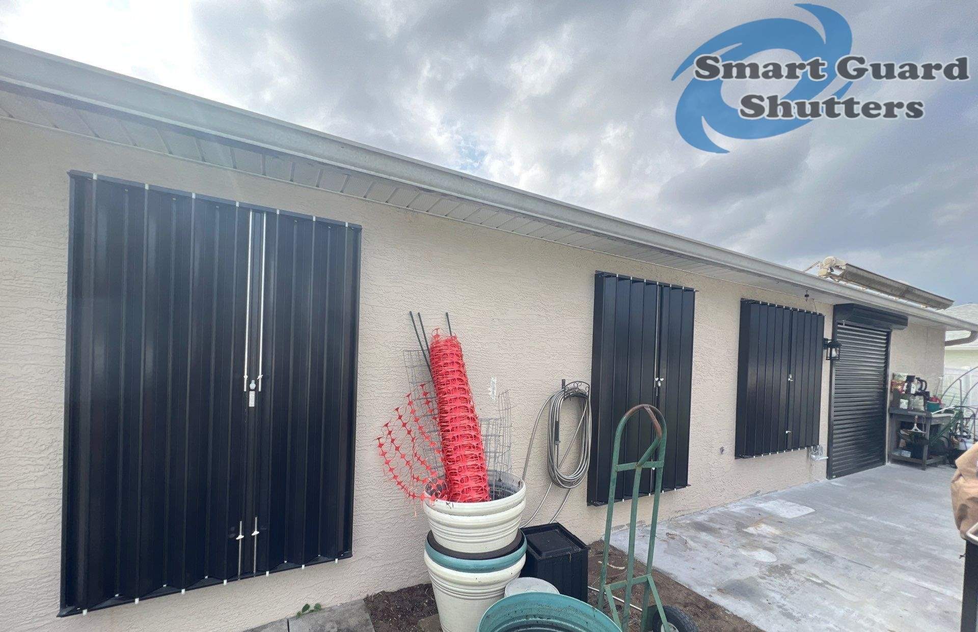 Hurricane Protection in Bronze by Smart Guard Shutters