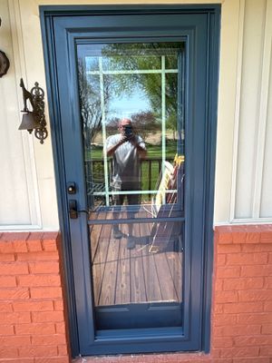 New Entry Door and Full-View Storm Door Installation in Danville