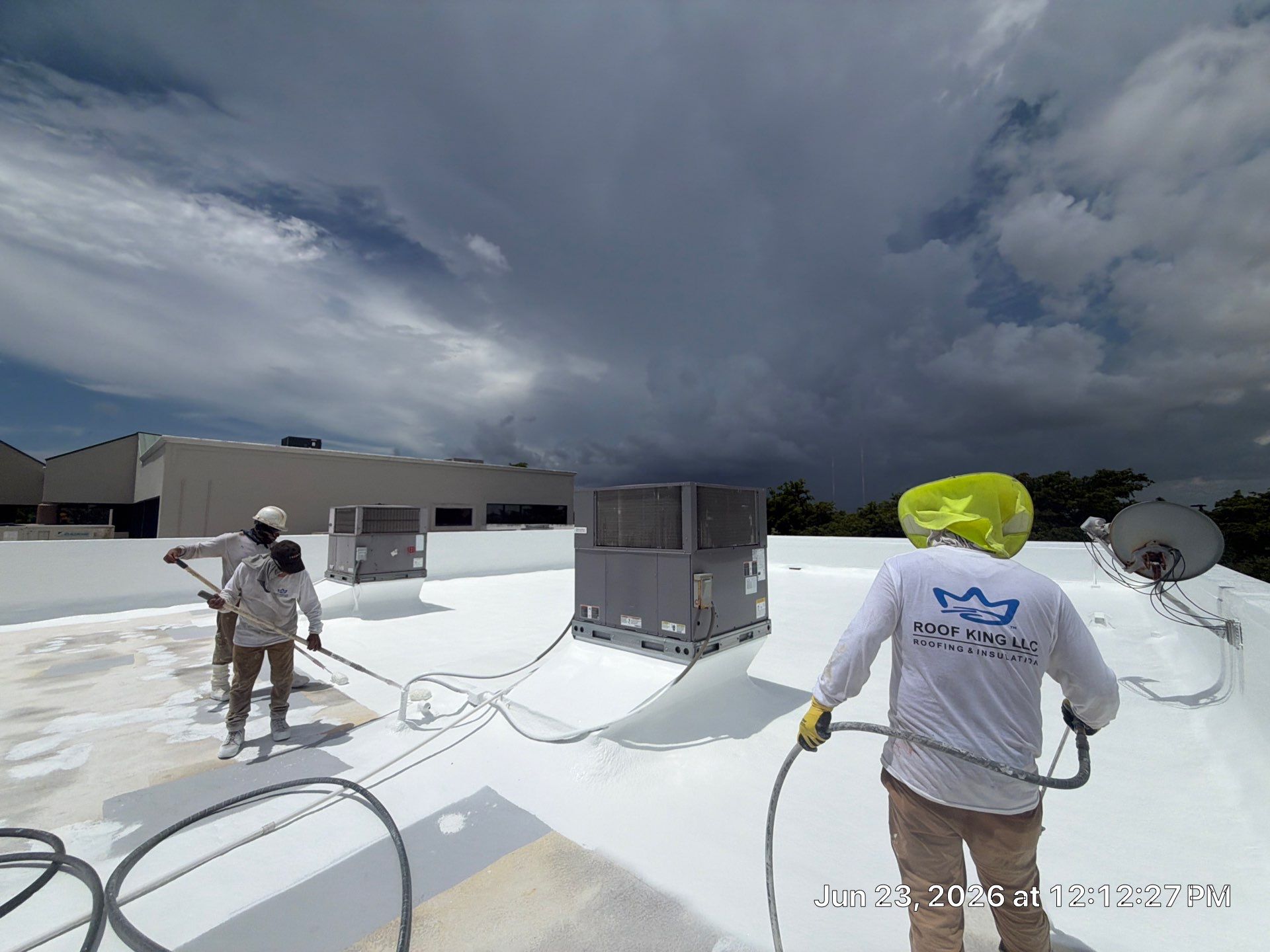 Commercial Flat Roof Restoration and Elastomeric Waterproofing in Delray Beach by Roof King LLC