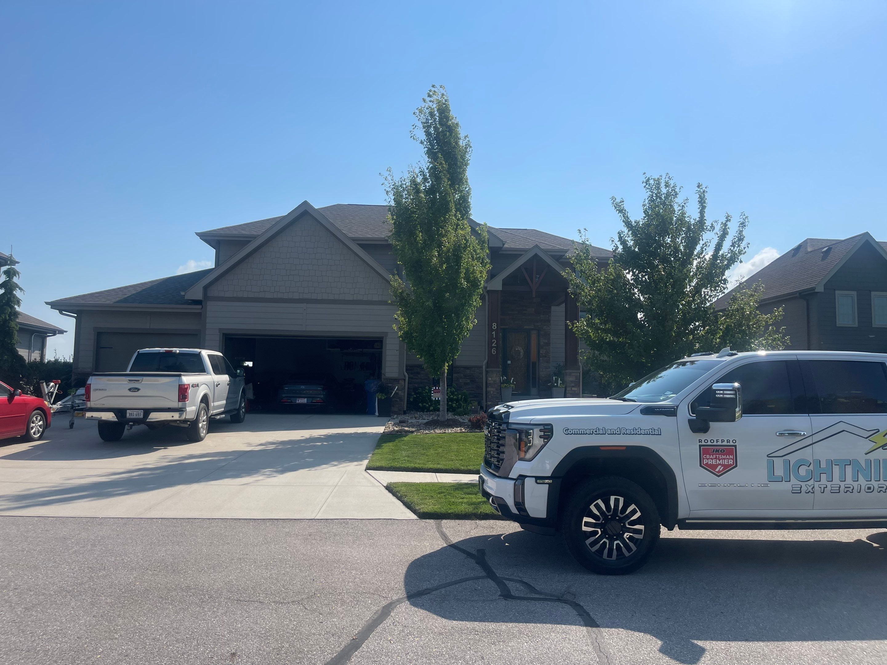 Residential Roofing Installation using Owens Corning Duration Summer Harvest by Lightning Exteriors