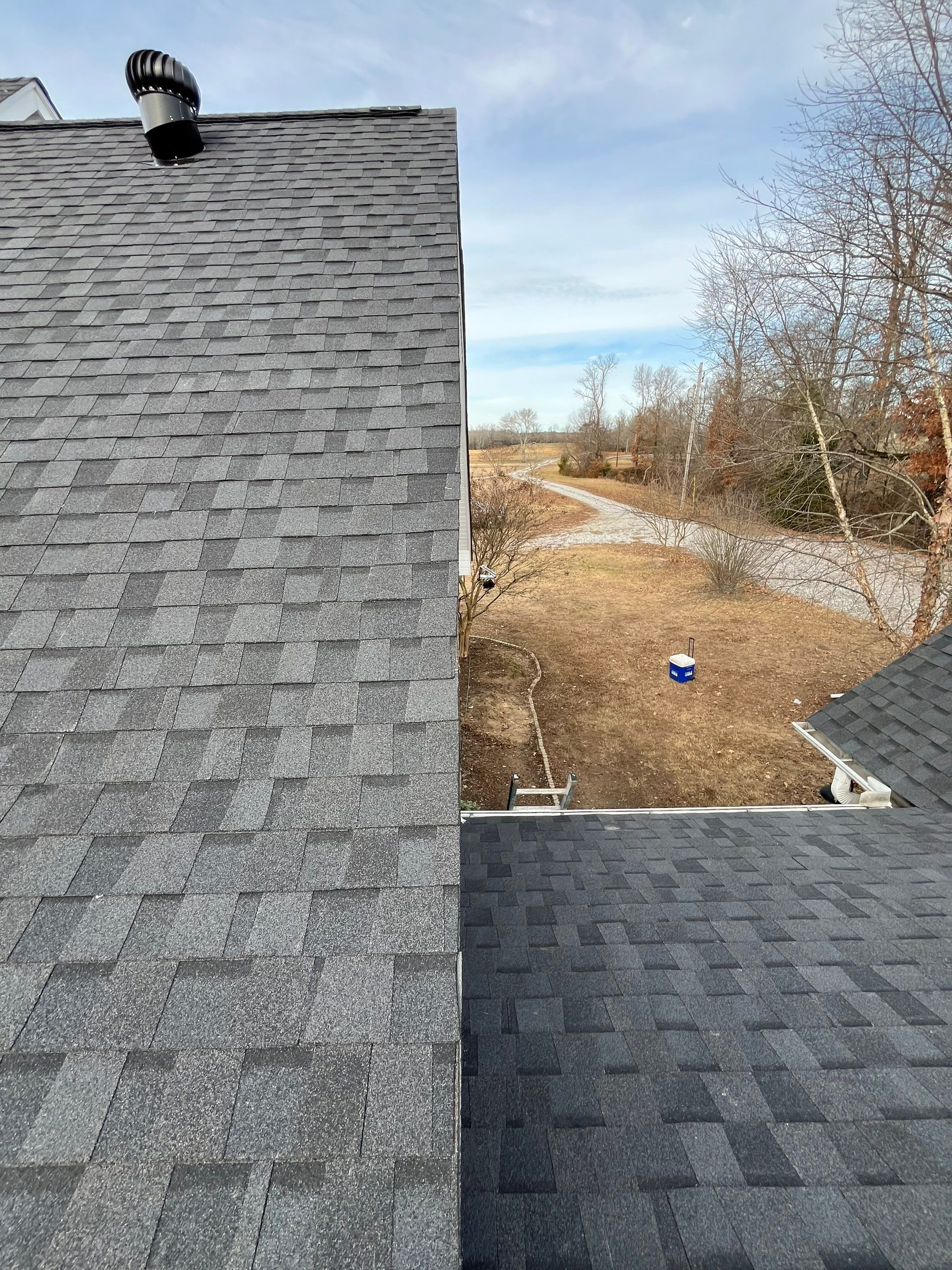 Residential Roofing Repair using CertainTeed XT25: Moire Black by Hostetler Roofing