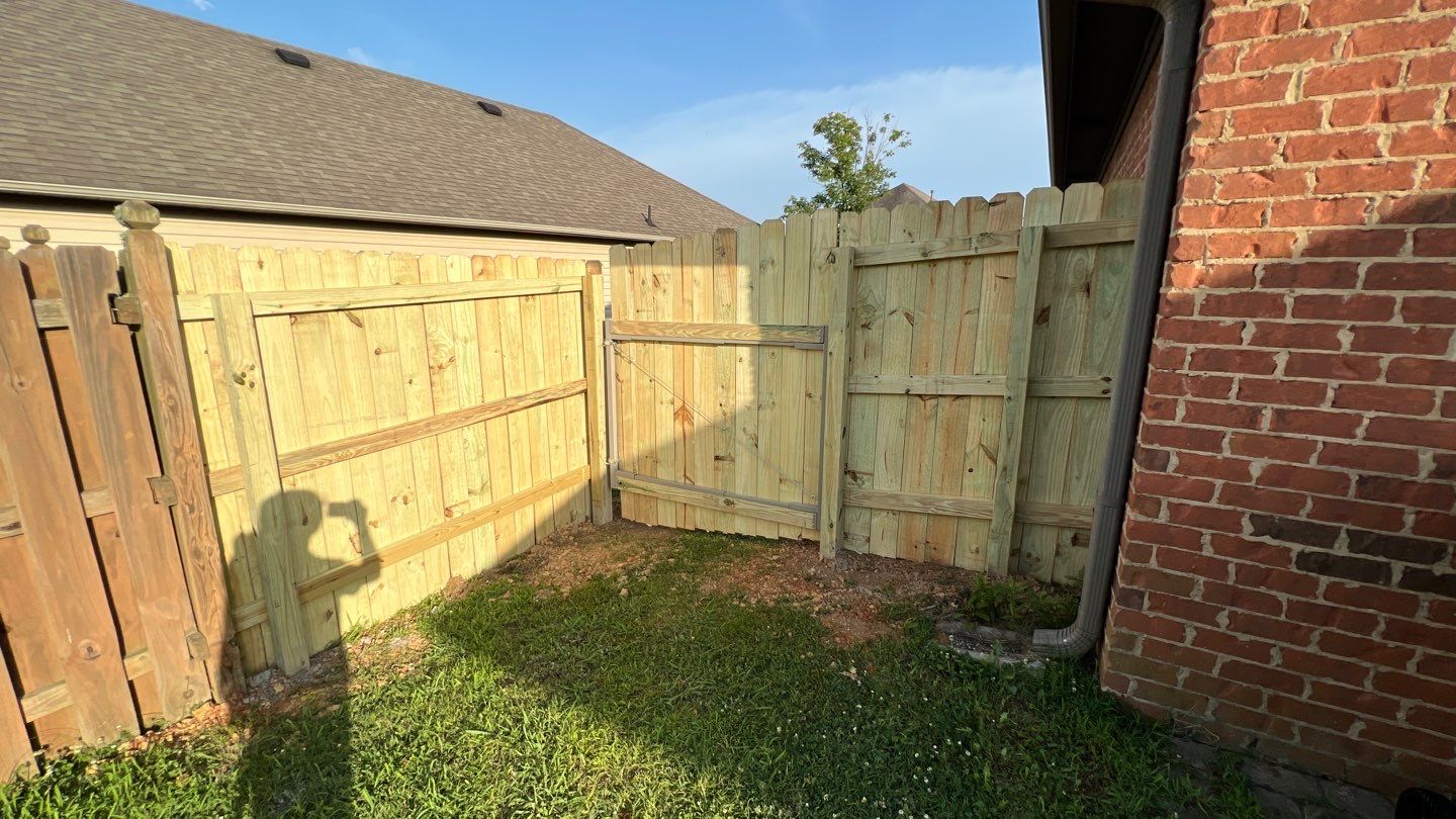 Lake View - Fence by Pillar and Pine